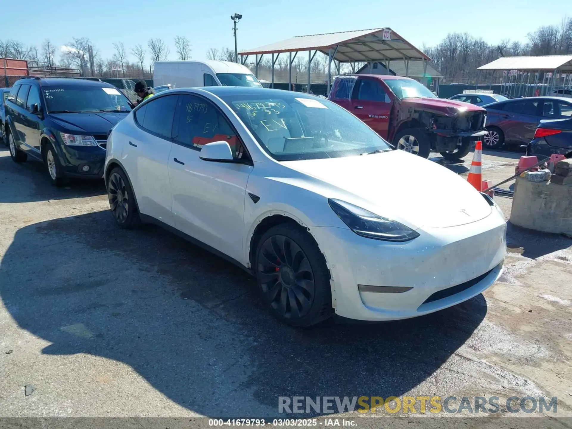 1 fotografías del automóvil dañado 5YJYGDEF8MF246658 TESLA MODEL Y 2021