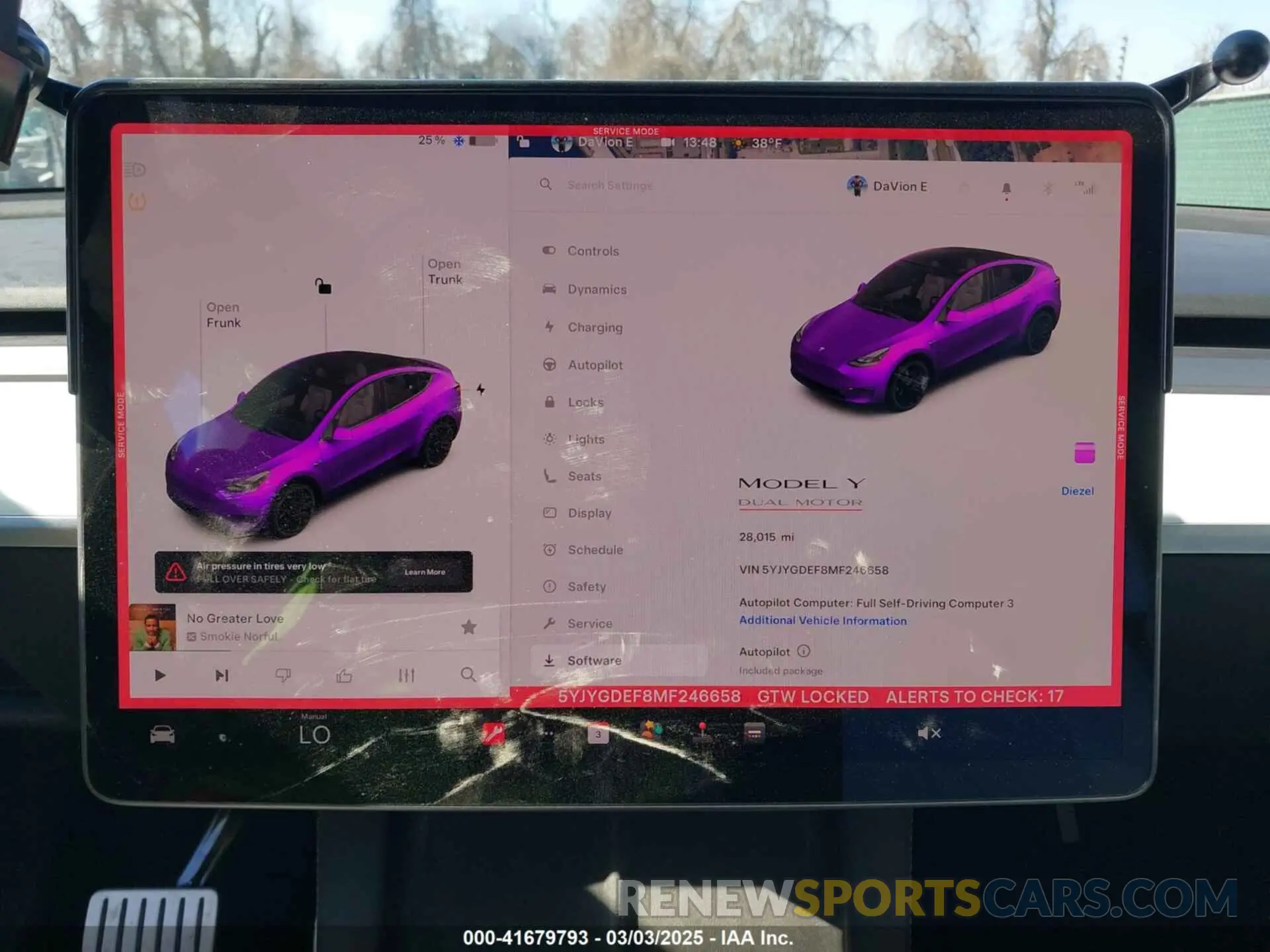 17 fotografías del automóvil dañado 5YJYGDEF8MF246658 TESLA MODEL Y 2021