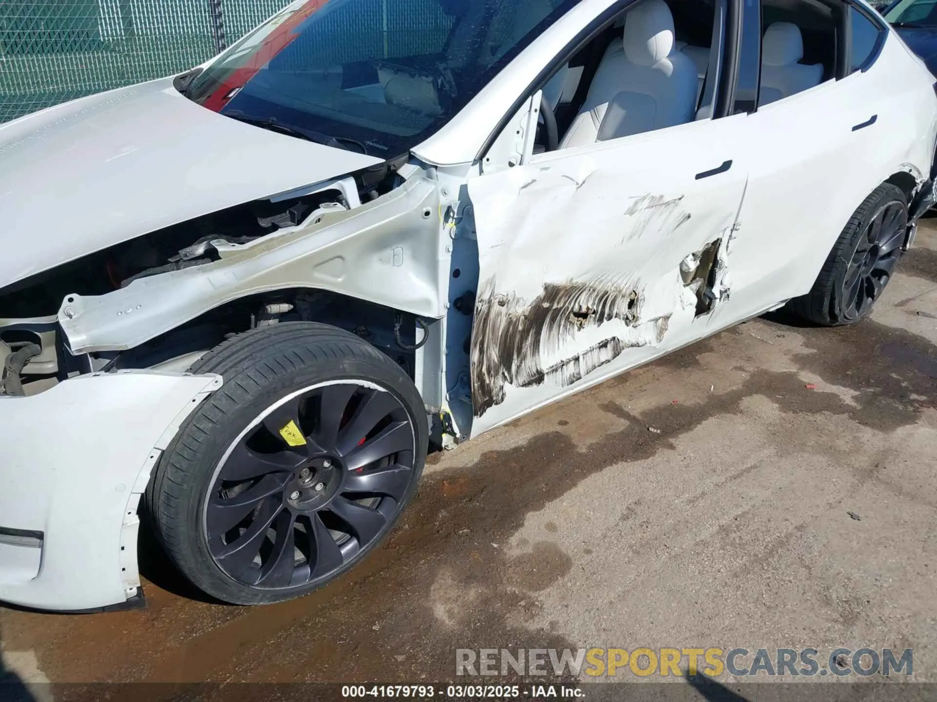 6 fotografías del automóvil dañado 5YJYGDEF8MF246658 TESLA MODEL Y 2021