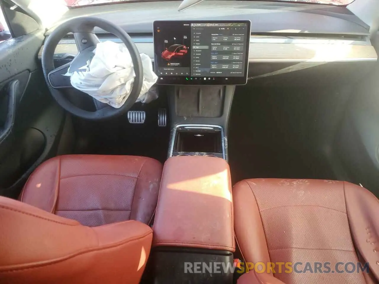 8 fotografías del automóvil dañado 5YJYGDEF8MF276050 TESLA MODEL Y 2021