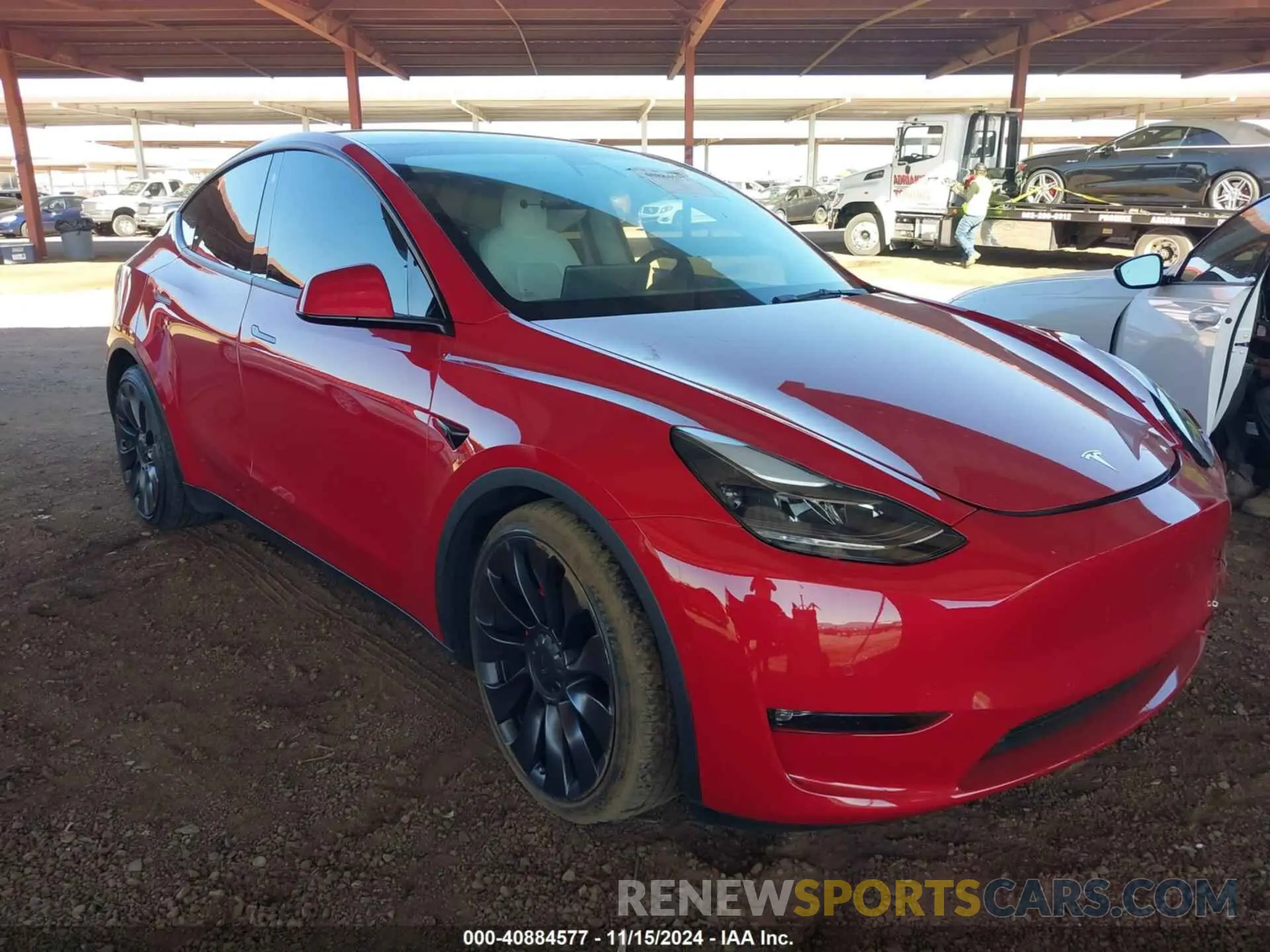 1 fotografías del automóvil dañado 5YJYGDEF8MF277246 TESLA MODEL Y 2021