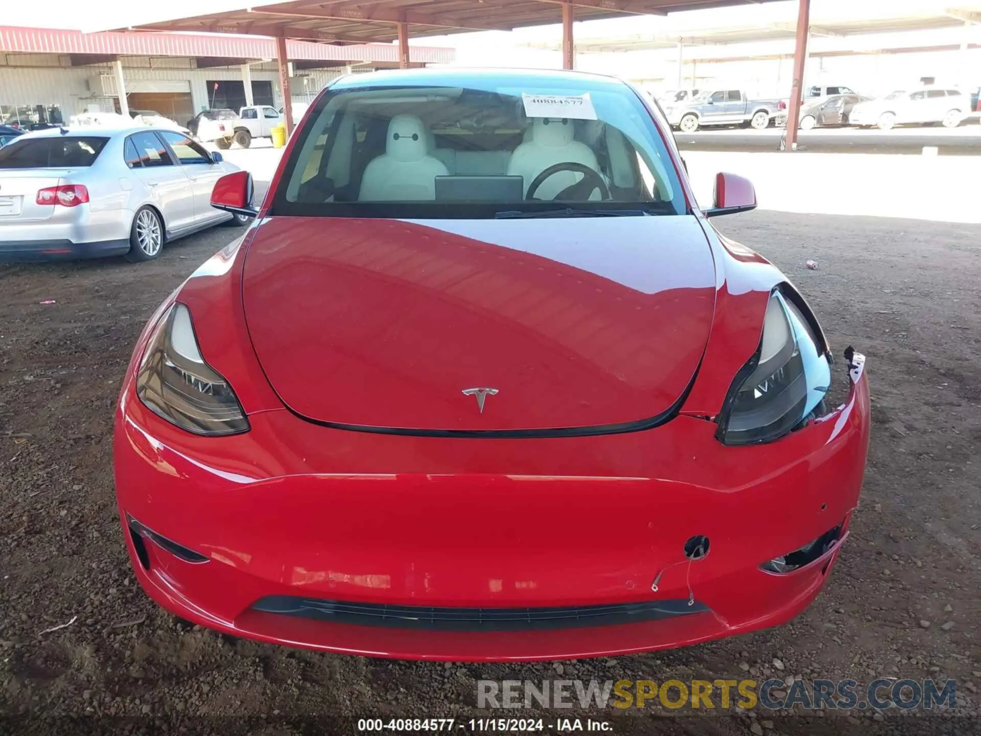 11 fotografías del automóvil dañado 5YJYGDEF8MF277246 TESLA MODEL Y 2021