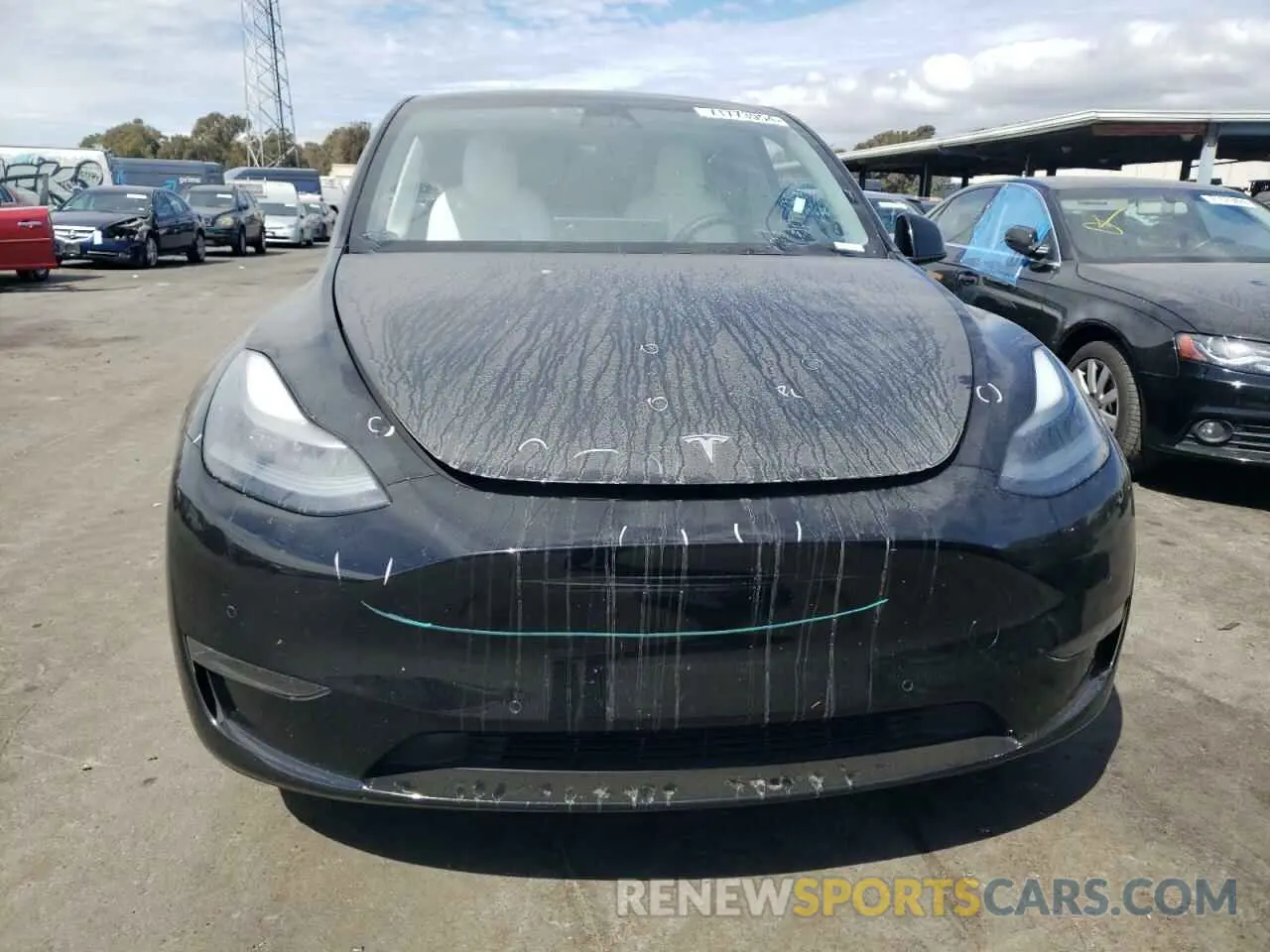 5 fotografías del automóvil dañado 5YJYGDEF8MF294256 TESLA MODEL Y 2021