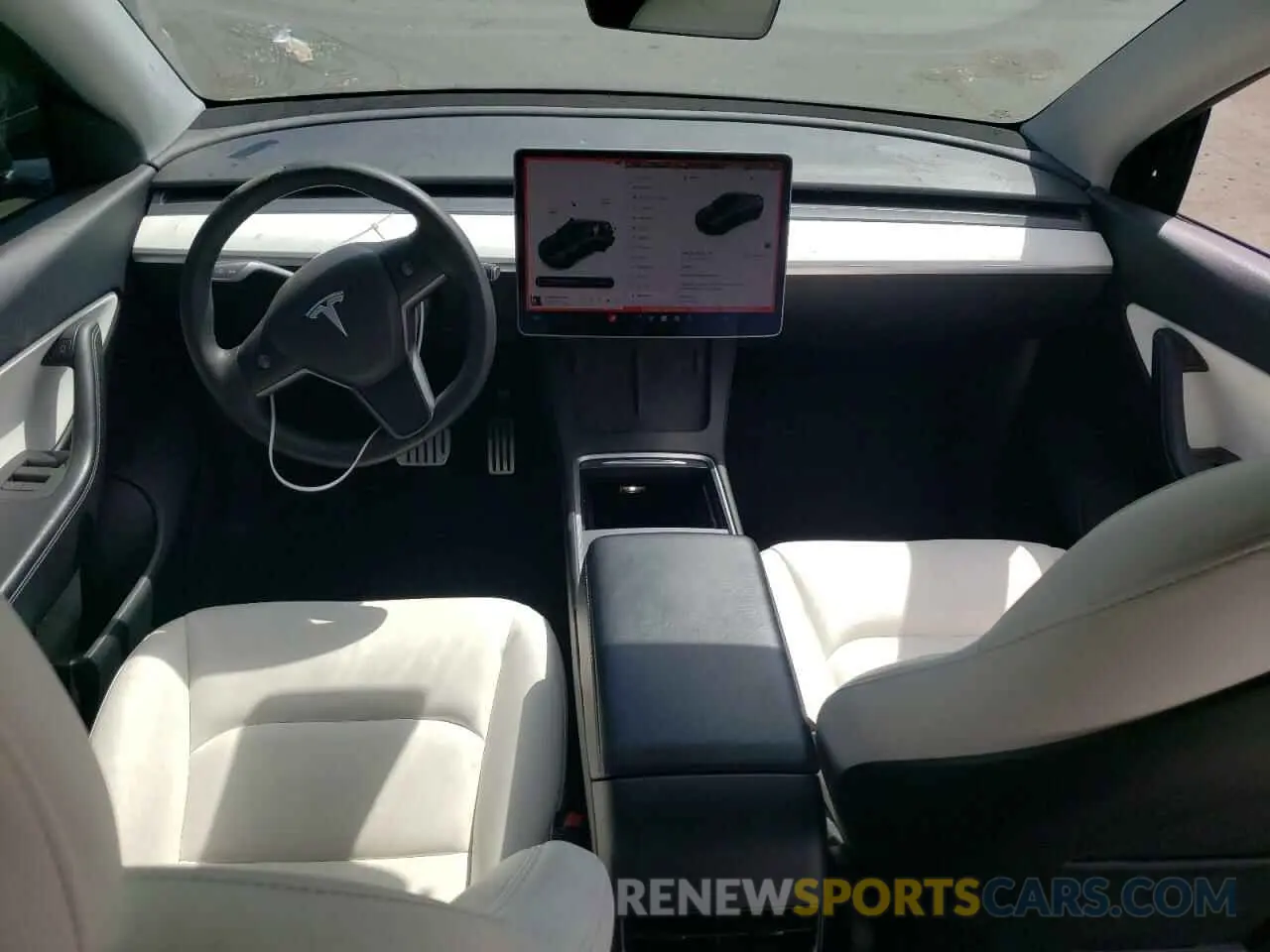 8 fotografías del automóvil dañado 5YJYGDEF8MF294256 TESLA MODEL Y 2021