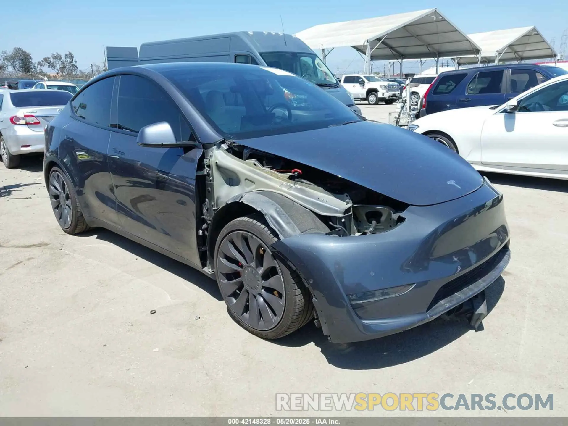 1 fotografías del automóvil dañado 5YJYGDEF9MF136847 TESLA MODEL Y 2021