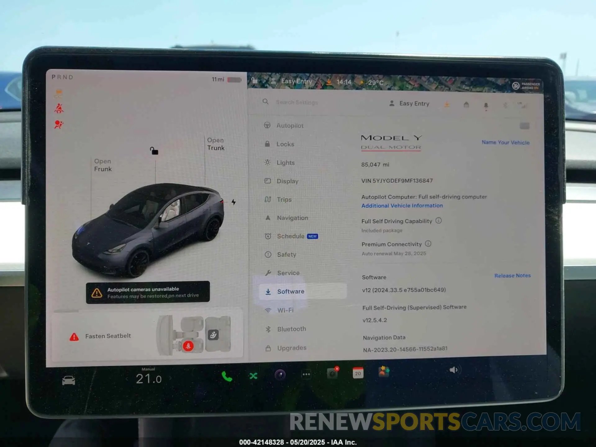 18 fotografías del automóvil dañado 5YJYGDEF9MF136847 TESLA MODEL Y 2021