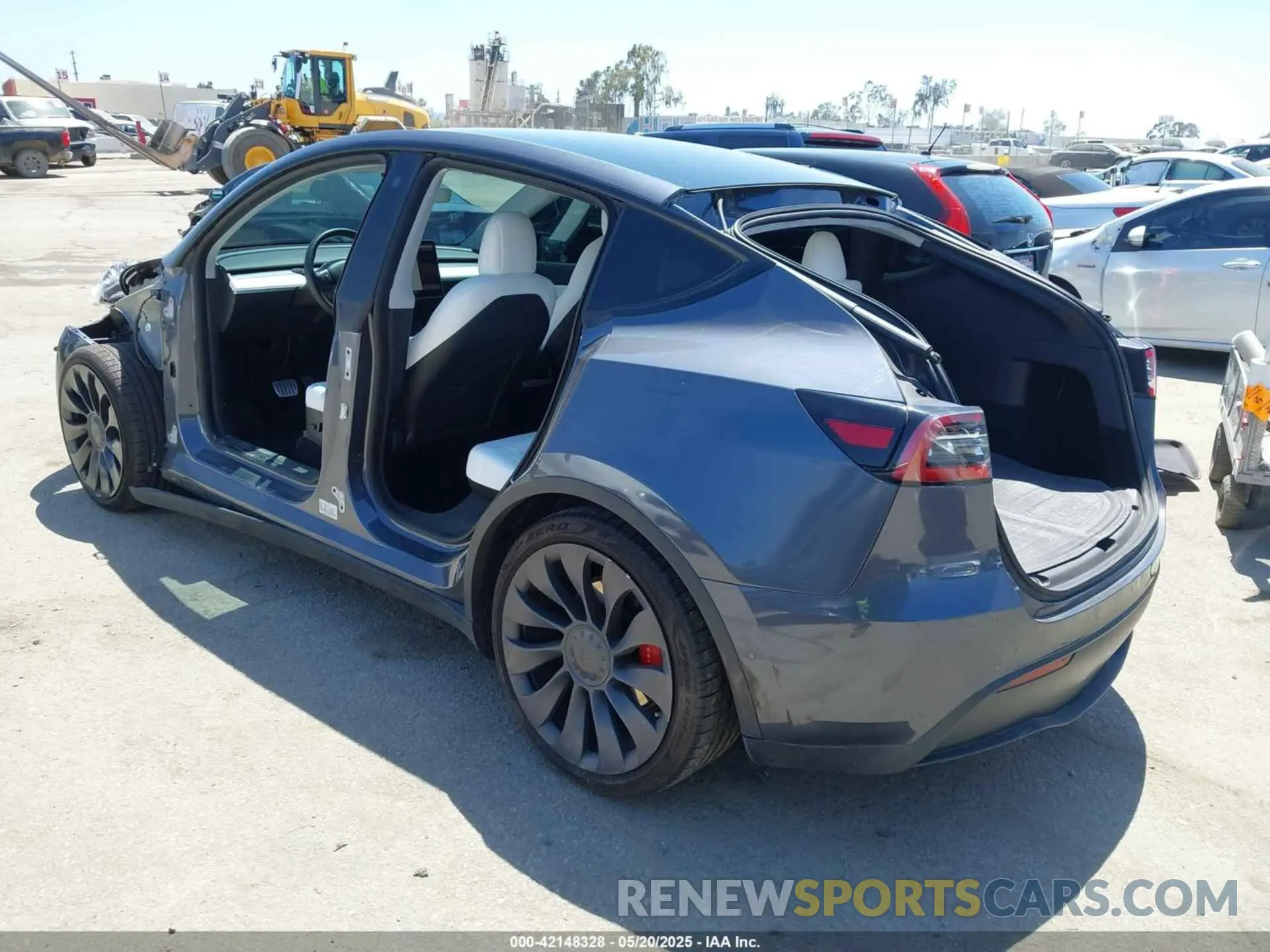 3 fotografías del automóvil dañado 5YJYGDEF9MF136847 TESLA MODEL Y 2021