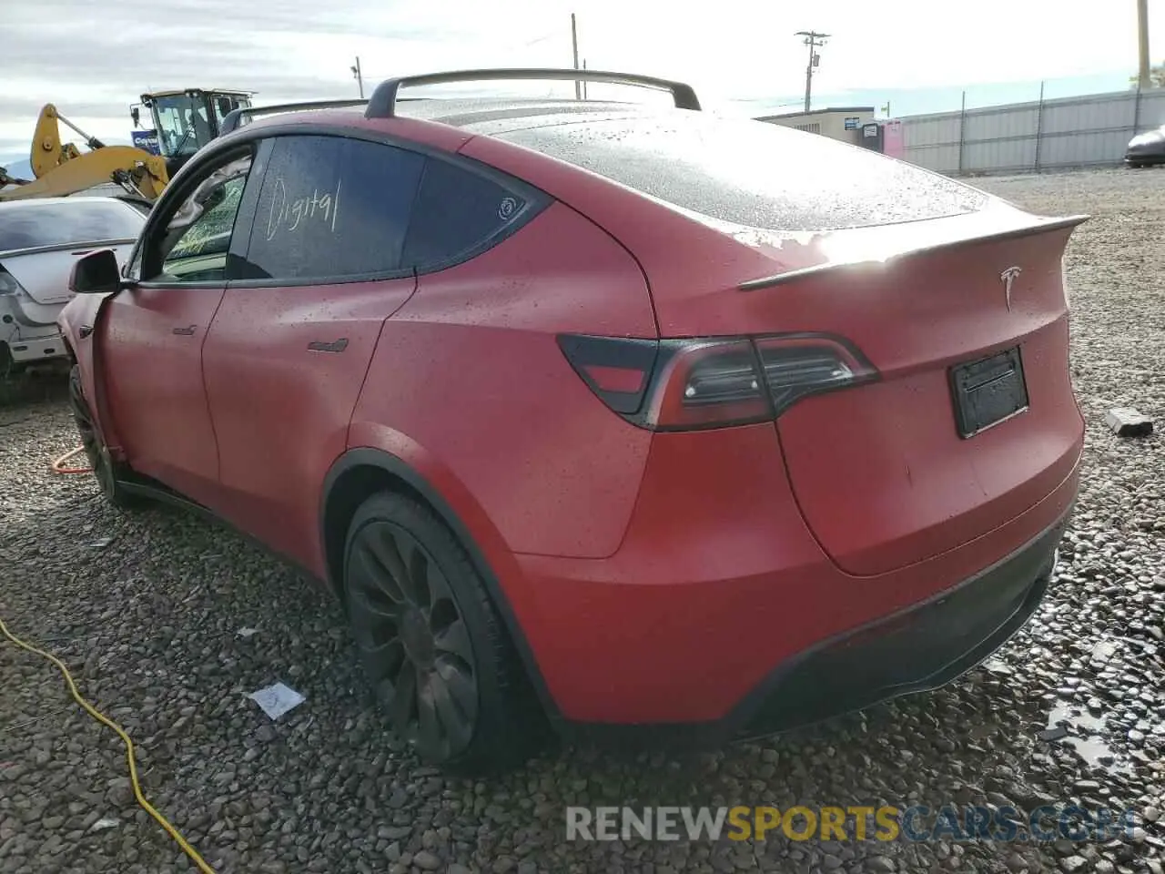 3 fotografías del automóvil dañado 5YJYGDEF9MF194828 TESLA MODEL Y 2021