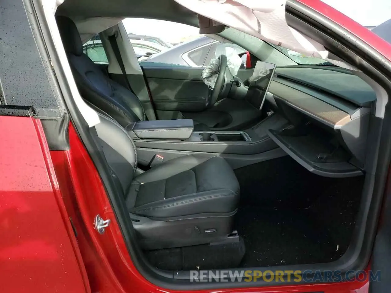 5 fotografías del automóvil dañado 5YJYGDEF9MF194828 TESLA MODEL Y 2021
