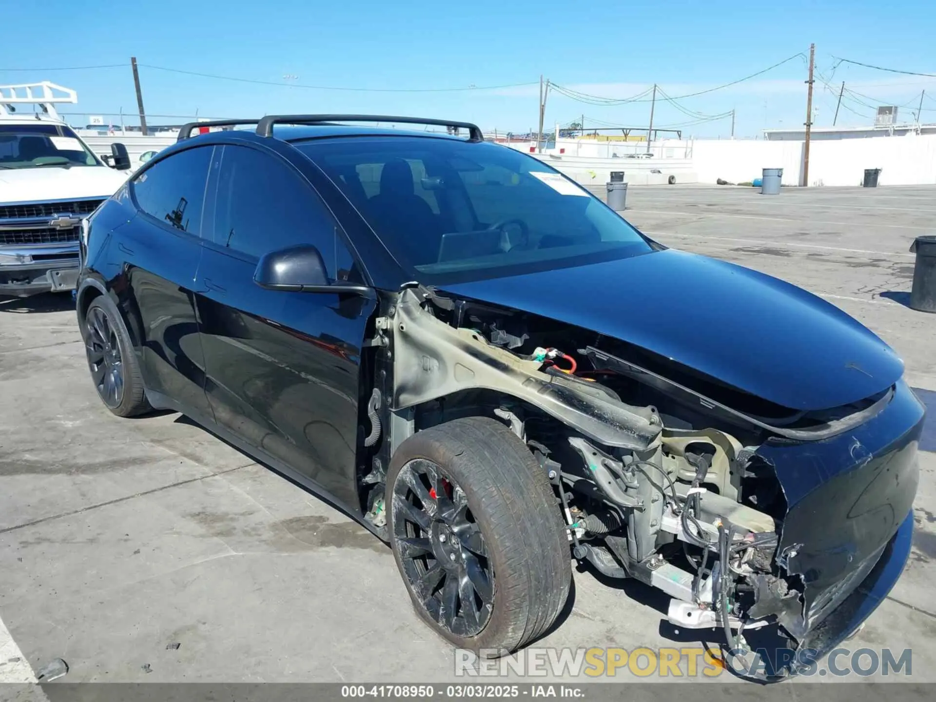 6 fotografías del automóvil dañado 5YJYGDEF9MF251738 TESLA MODEL Y 2021