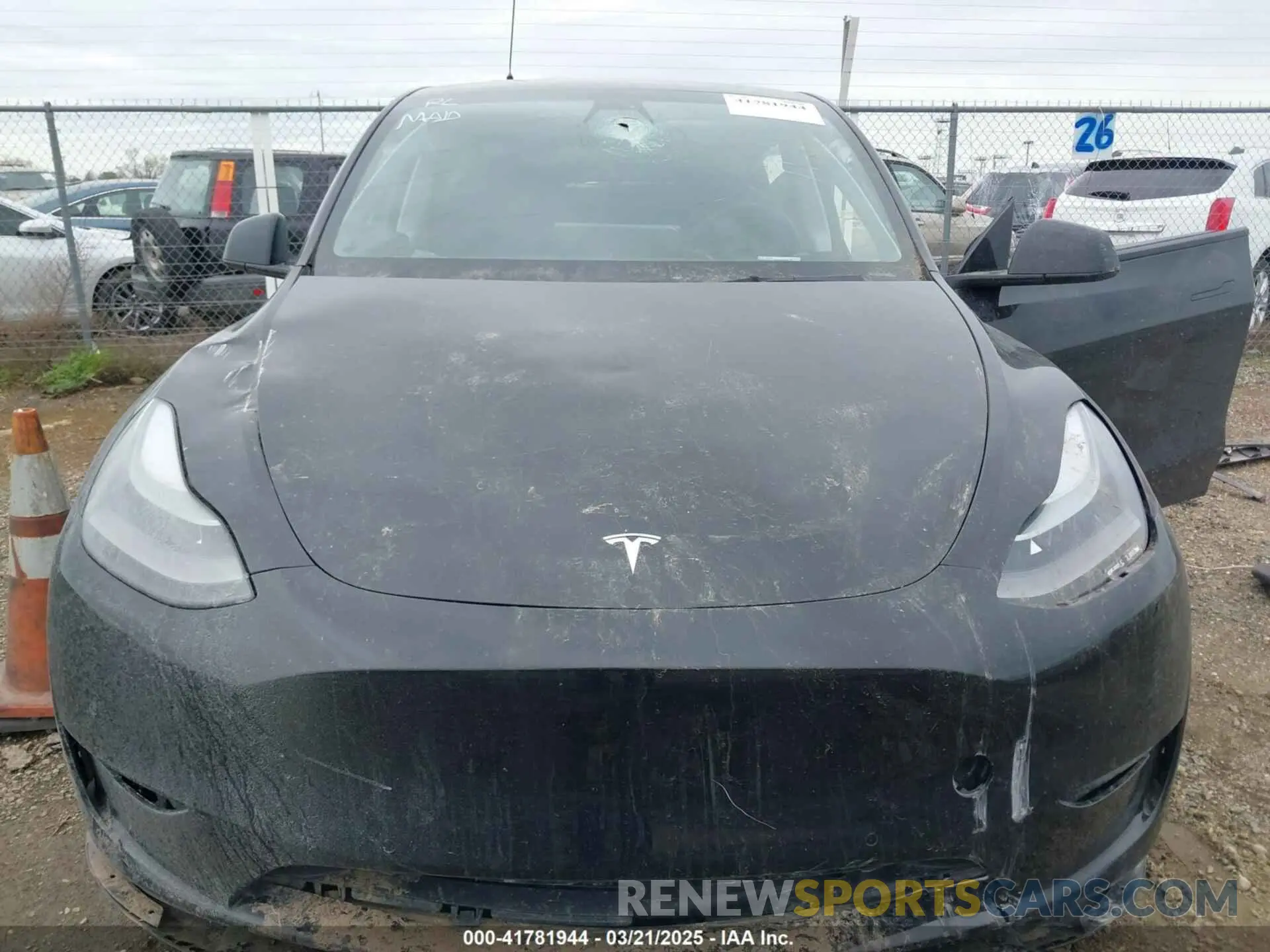 6 fotografías del automóvil dañado 5YJYGDEF9MF273884 TESLA MODEL Y 2021