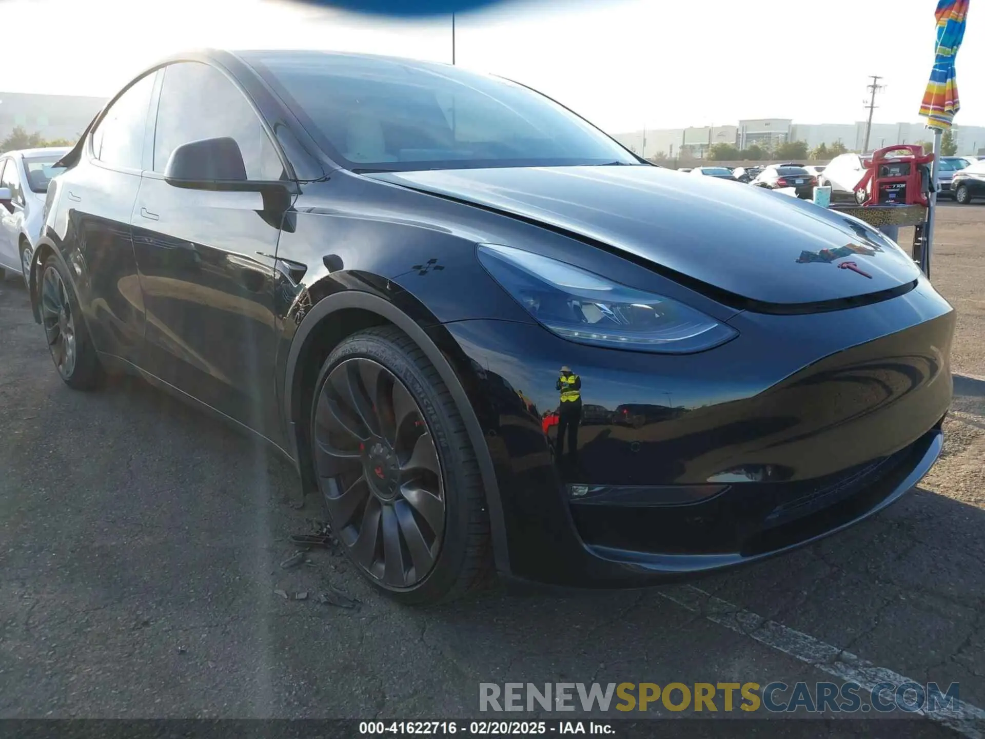 1 fotografías del automóvil dañado 5YJYGDEFXMF215895 TESLA MODEL Y 2021