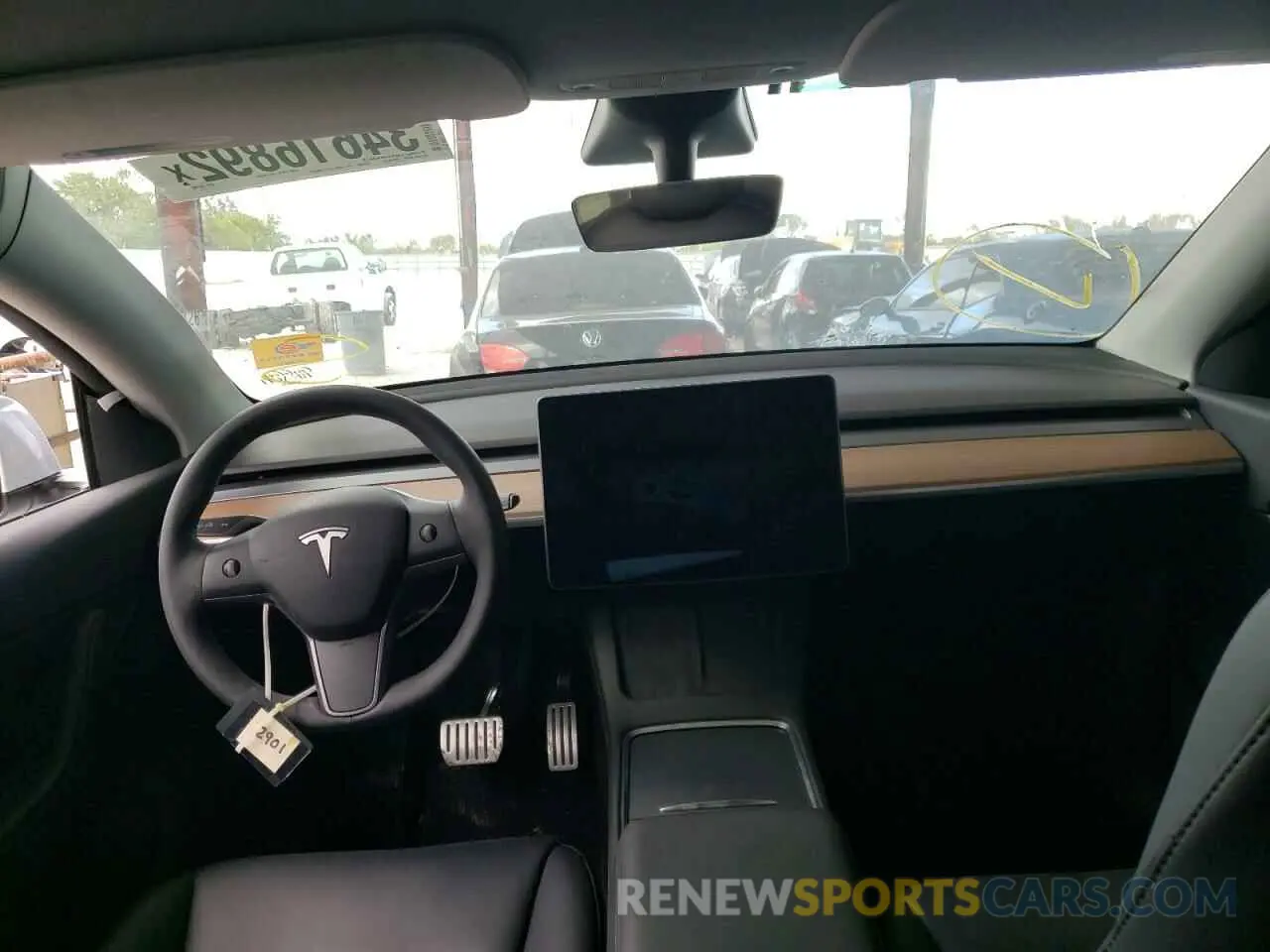 9 fotografías del automóvil dañado 5YJYGDEFXMF267463 TESLA MODEL Y 2021