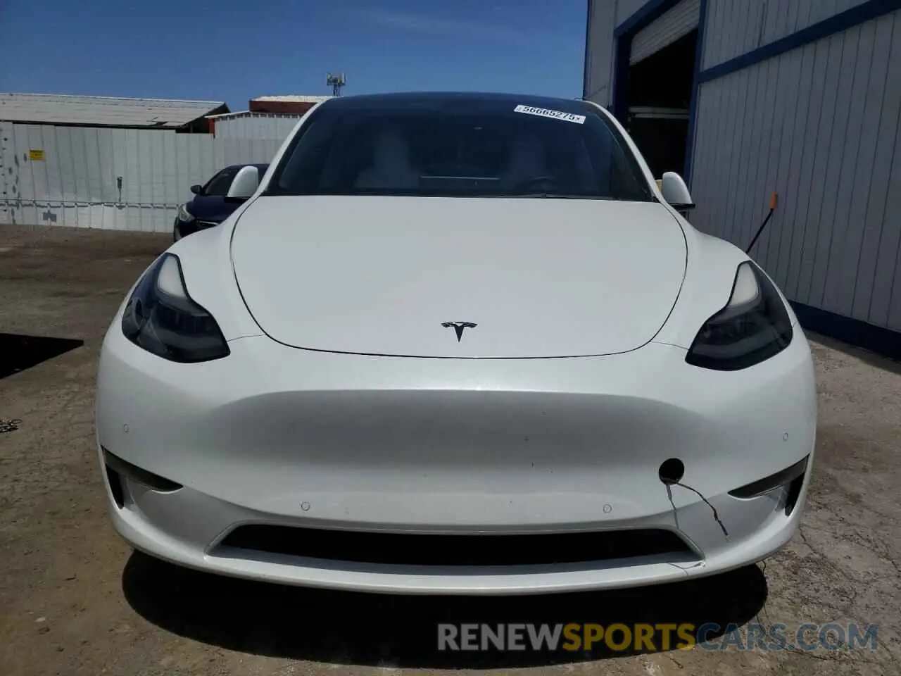 5 fotografías del automóvil dañado 5YJYGDEFXMF293903 TESLA MODEL Y 2021
