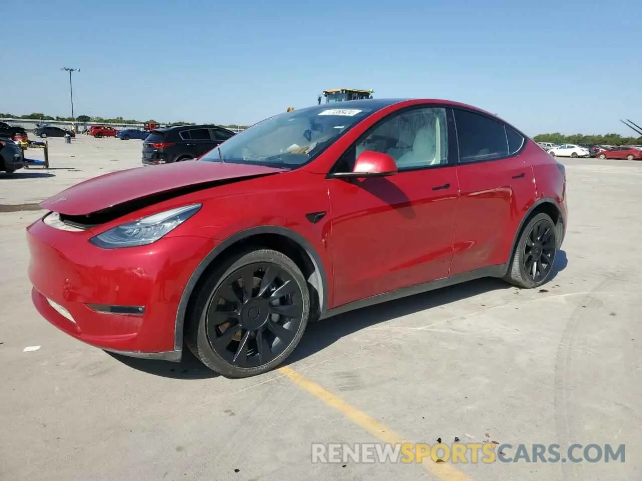 1 fotografías del automóvil dañado 7SAYGAEE0NF414044 TESLA MODEL Y 2022