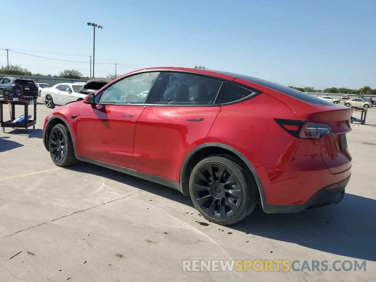 2 fotografías del automóvil dañado 7SAYGAEE0NF414044 TESLA MODEL Y 2022
