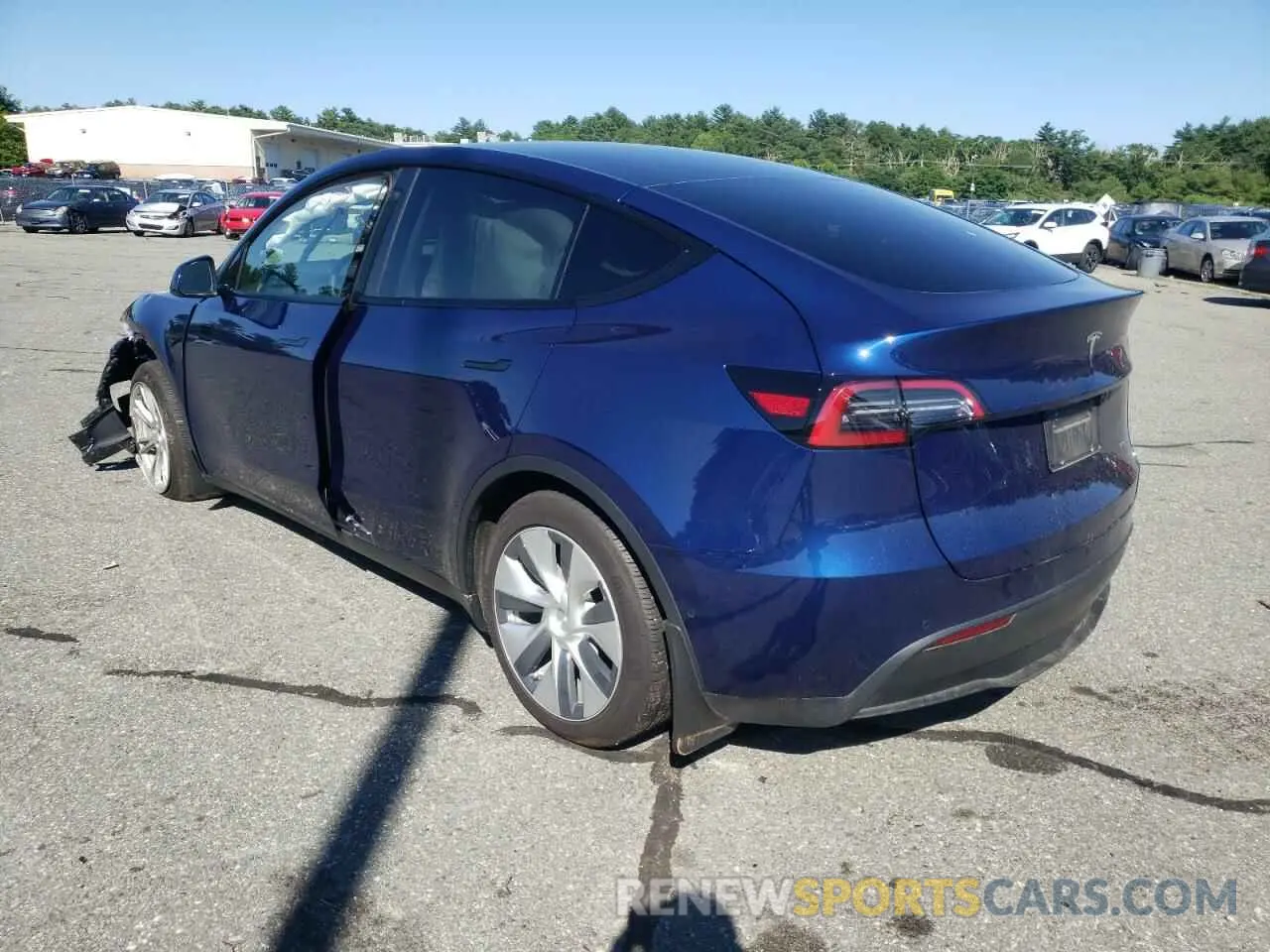 3 fotografías del automóvil dañado 7SAYGAEE1NF312963 TESLA MODEL Y 2022