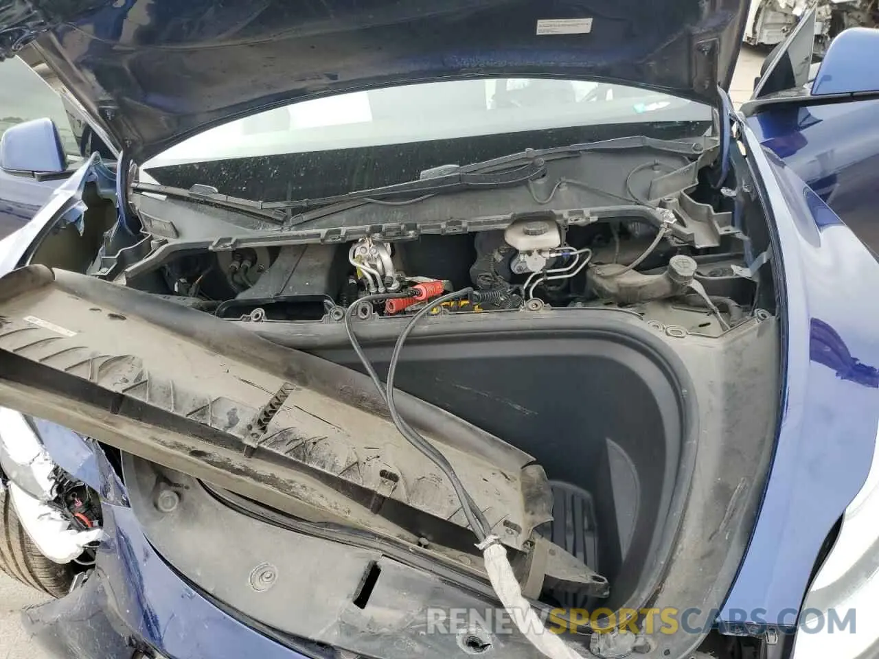 11 fotografías del automóvil dañado 7SAYGAEE1NF349947 TESLA MODEL Y 2022