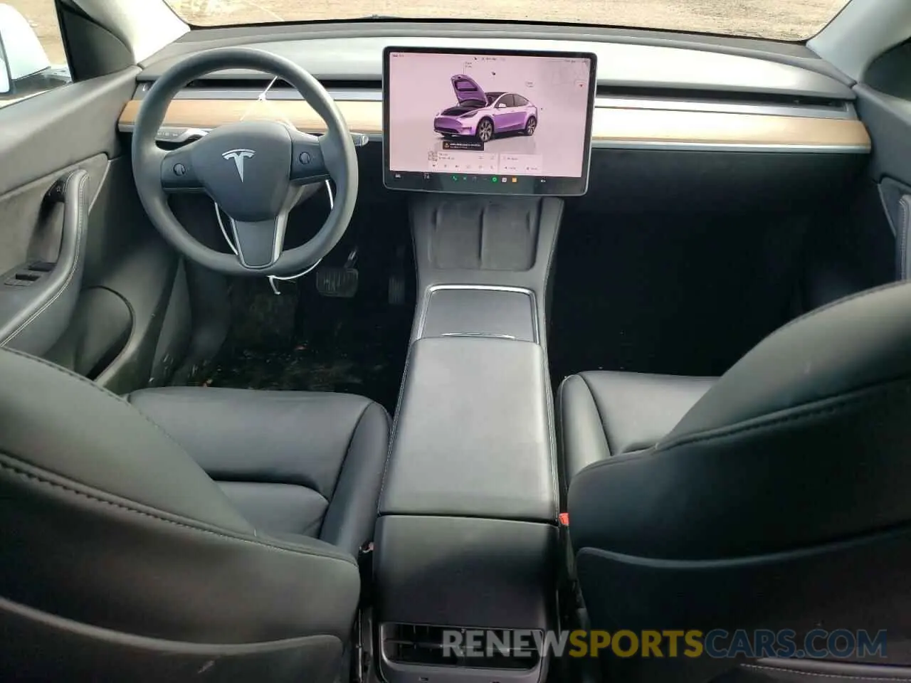 8 fotografías del automóvil dañado 7SAYGAEE1NF383449 TESLA MODEL Y 2022