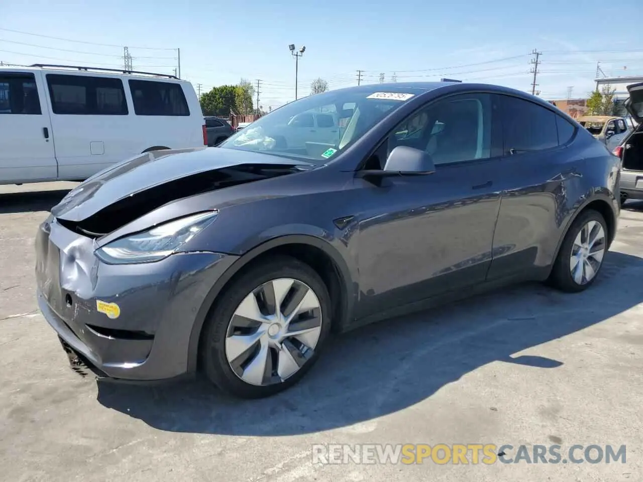 1 fotografías del automóvil dañado 7SAYGAEE1NF486077 TESLA MODEL Y 2022