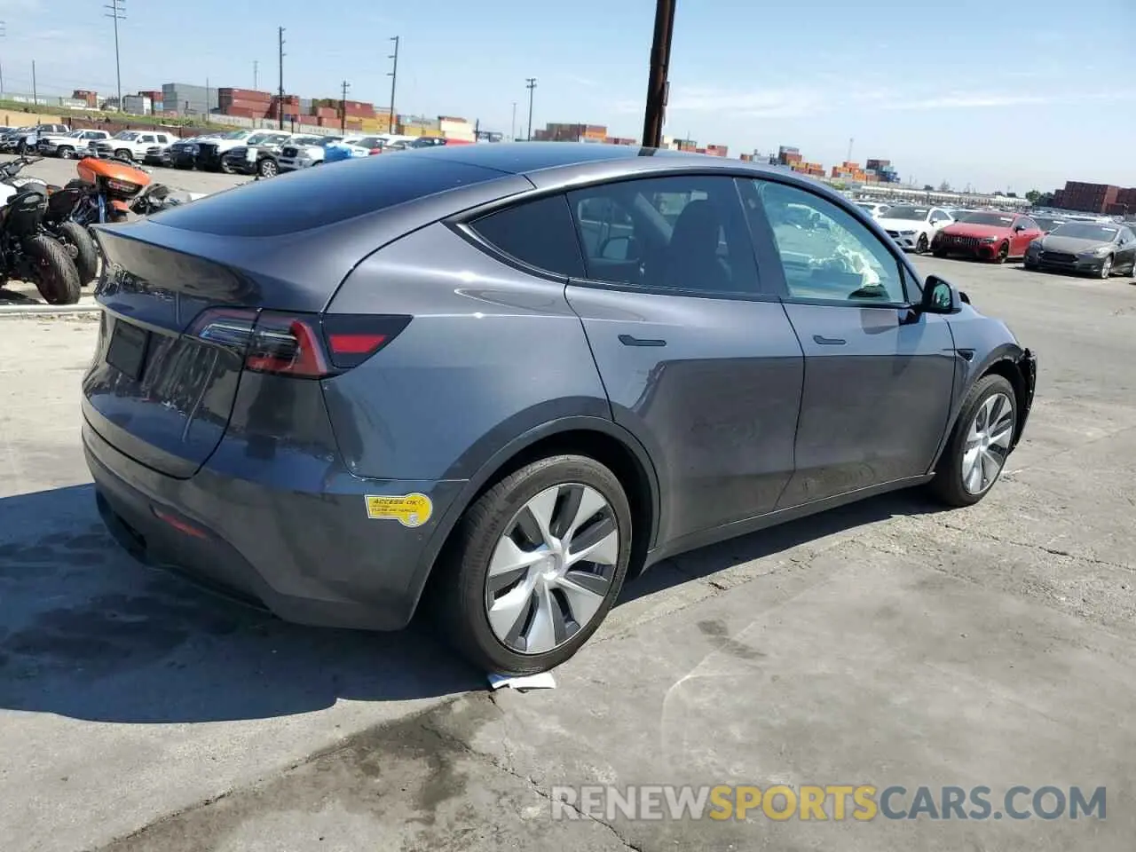 3 fotografías del automóvil dañado 7SAYGAEE1NF486077 TESLA MODEL Y 2022