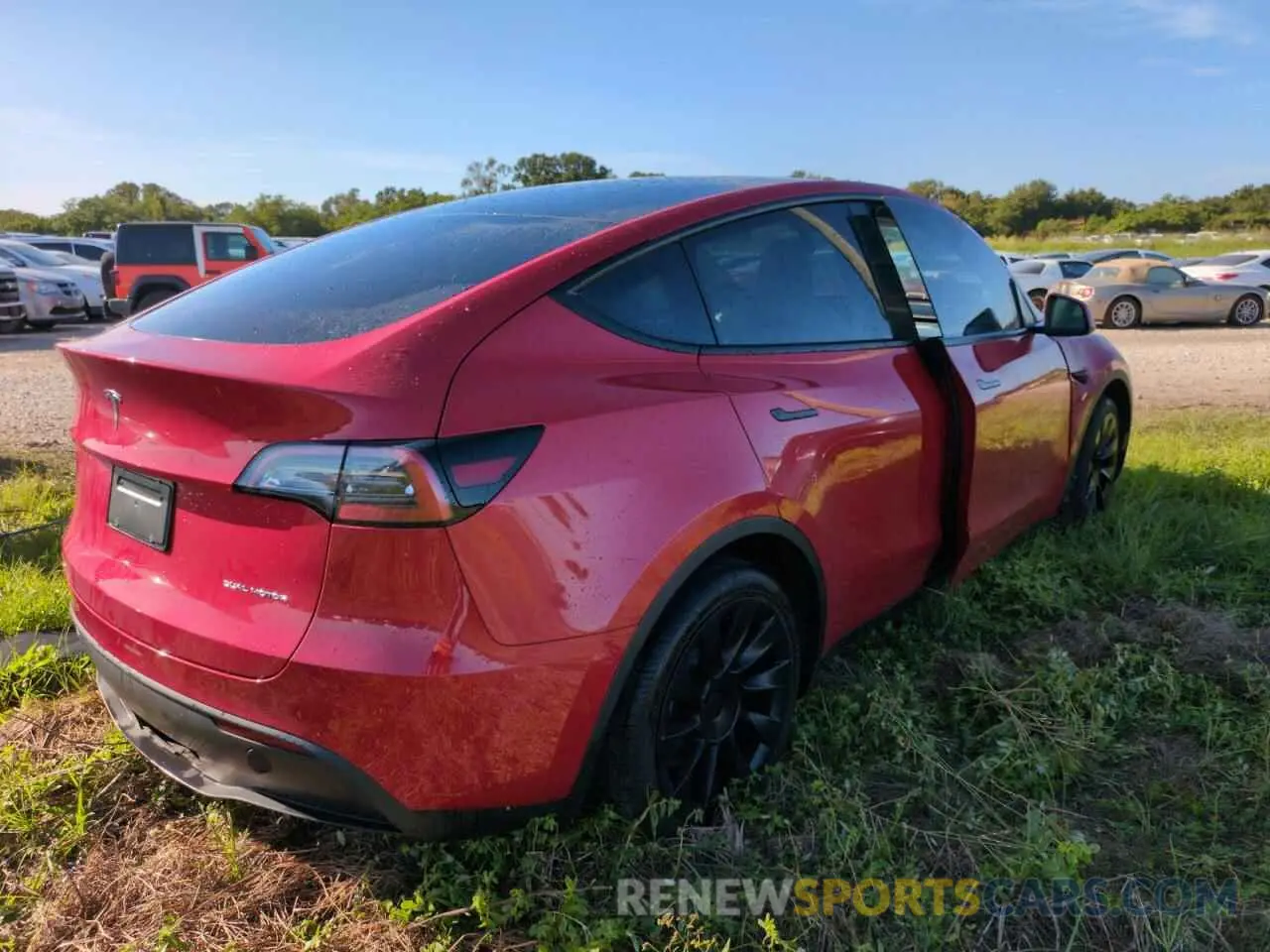 3 fotografías del automóvil dañado 7SAYGAEE1NF538081 TESLA MODEL Y 2022