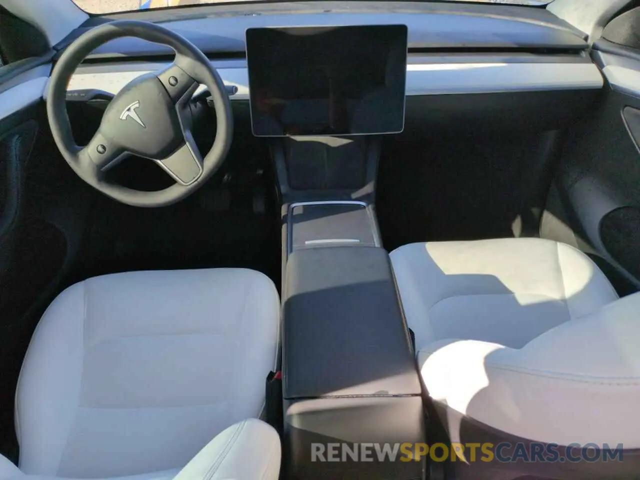 8 fotografías del automóvil dañado 7SAYGAEE1NF538081 TESLA MODEL Y 2022