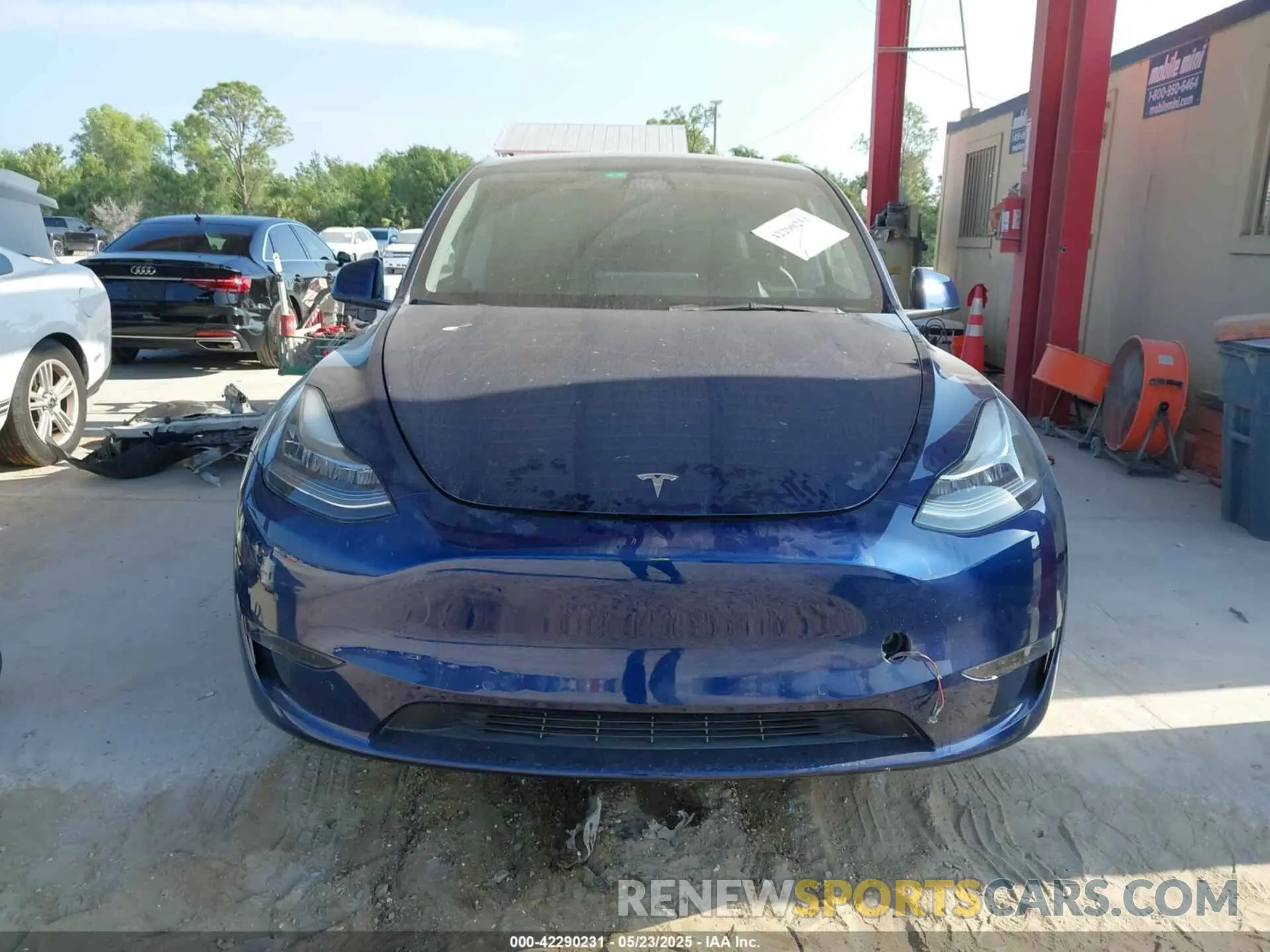 6 fotografías del automóvil dañado 7SAYGAEE2NF364733 TESLA MODEL Y 2022