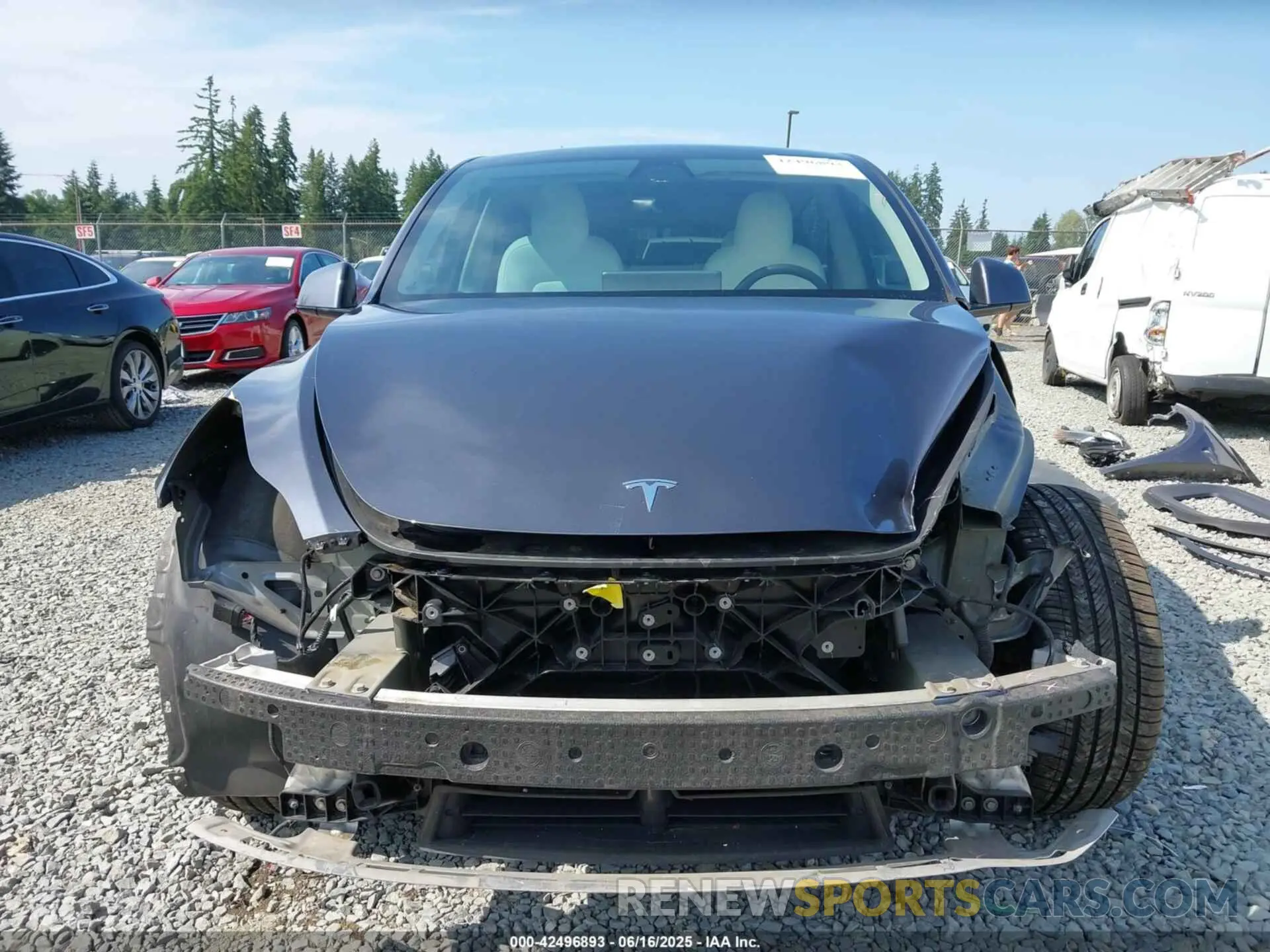 13 fotografías del automóvil dañado 7SAYGAEE3NF359220 TESLA MODEL Y 2022