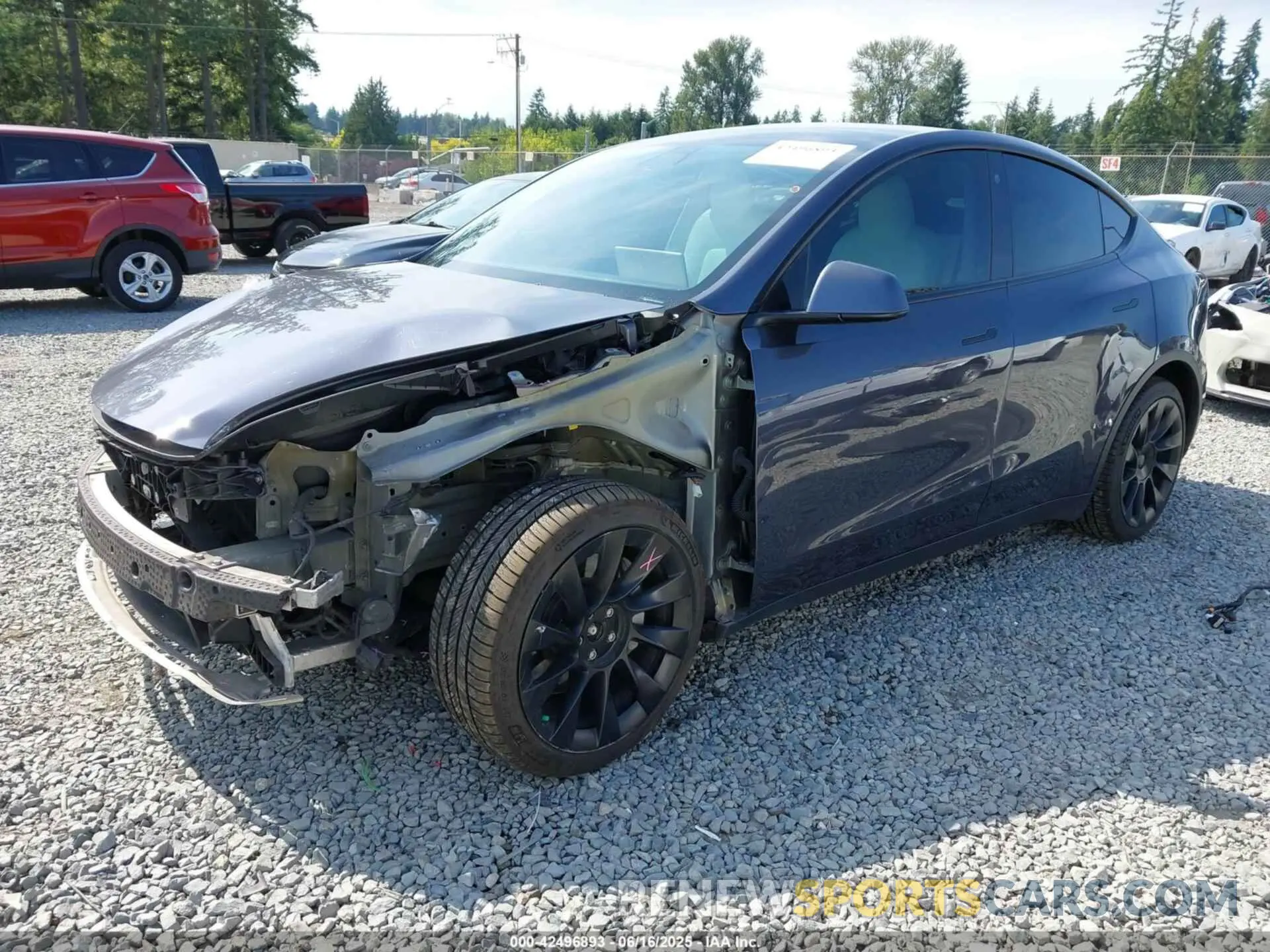 2 fotografías del automóvil dañado 7SAYGAEE3NF359220 TESLA MODEL Y 2022