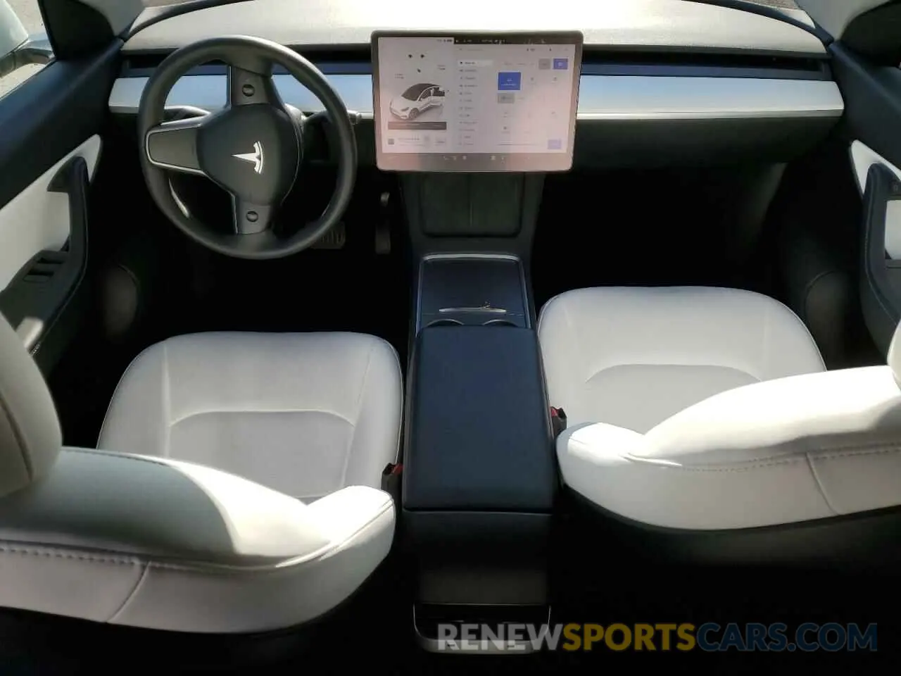 8 fotografías del automóvil dañado 7SAYGAEE3NF467627 TESLA MODEL Y 2022