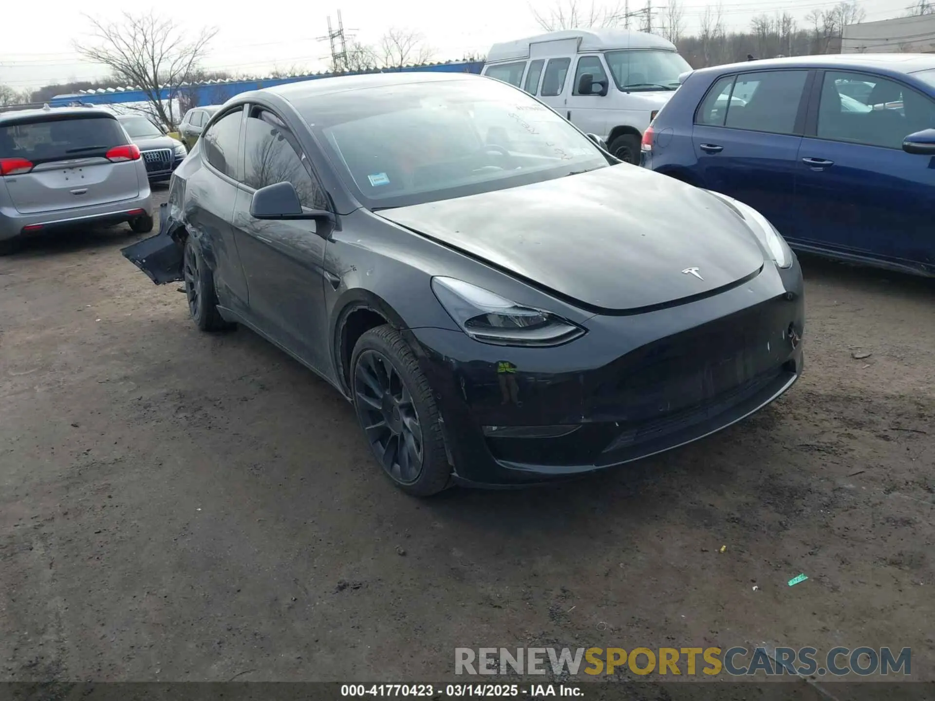 1 fotografías del automóvil dañado 7SAYGAEE3NF537420 TESLA MODEL Y 2022
