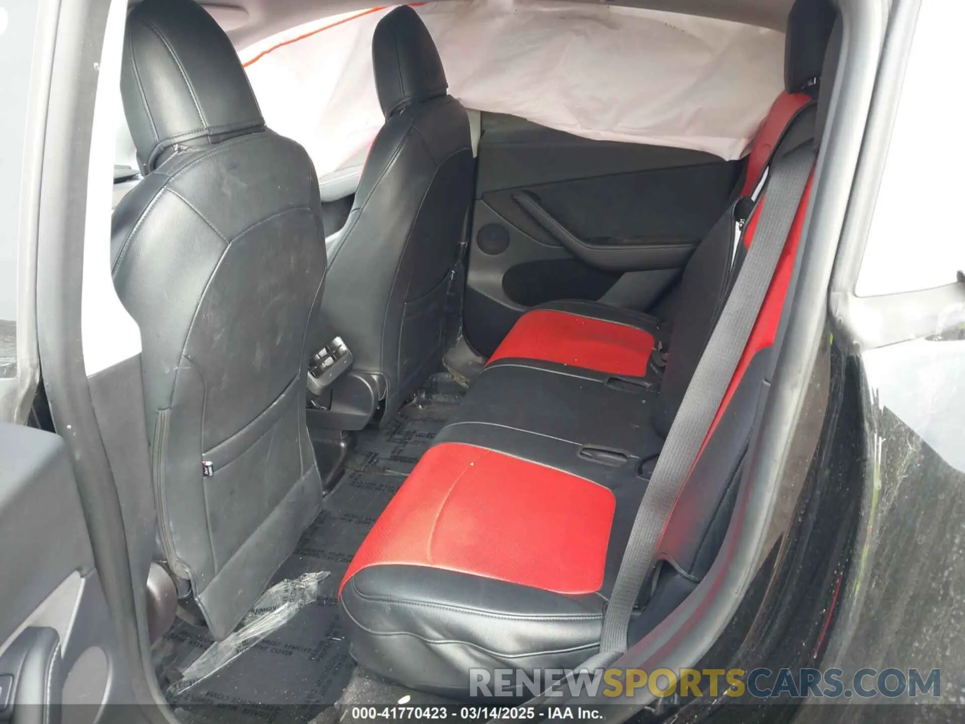 8 fotografías del automóvil dañado 7SAYGAEE3NF537420 TESLA MODEL Y 2022