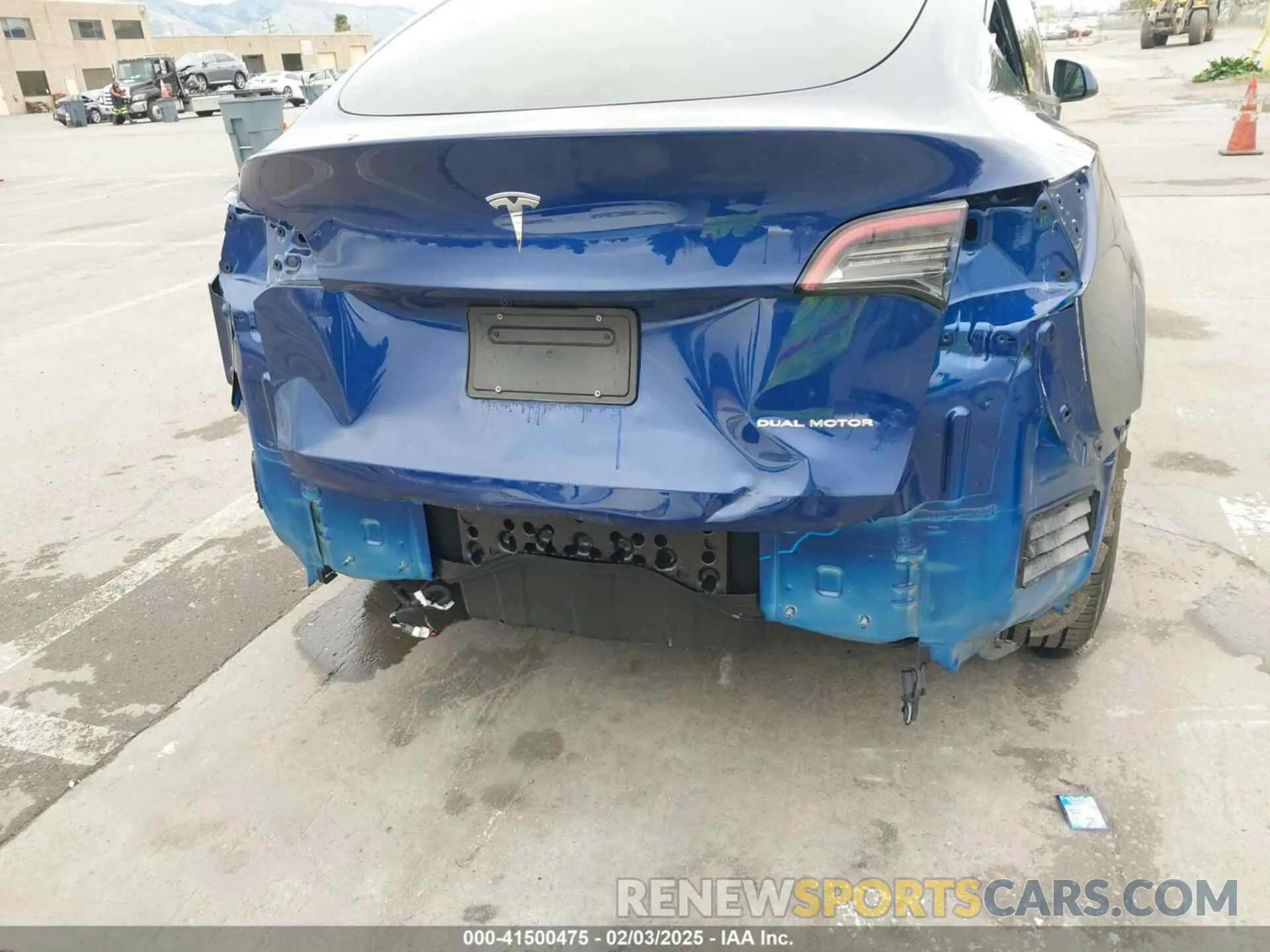 6 fotografías del automóvil dañado 7SAYGAEE3NF573141 TESLA MODEL Y 2022