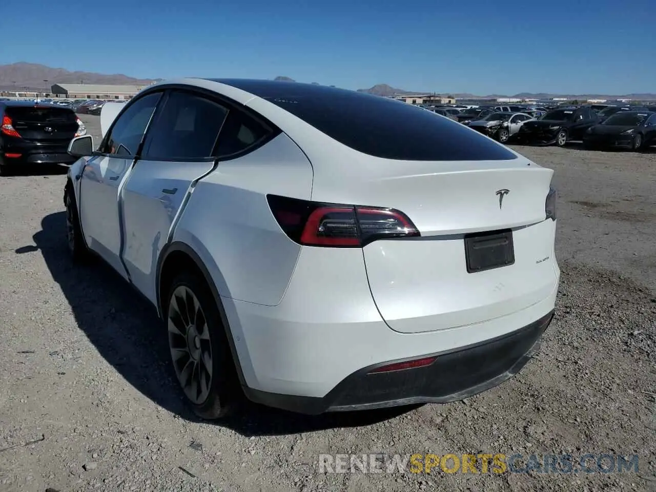 3 fotografías del automóvil dañado 7SAYGAEE4NF315310 TESLA MODEL Y 2022