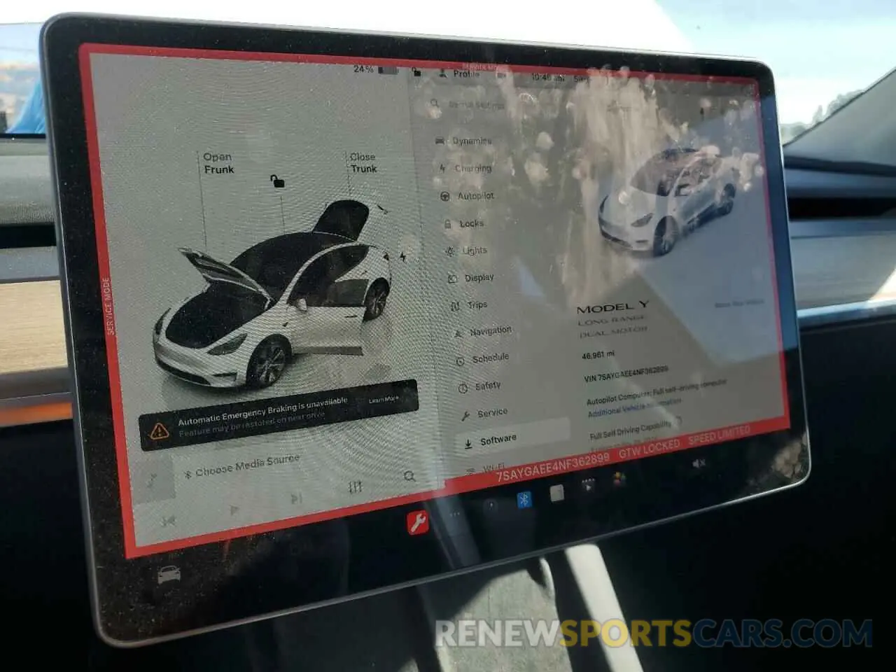 9 fotografías del automóvil dañado 7SAYGAEE4NF362899 TESLA MODEL Y 2022