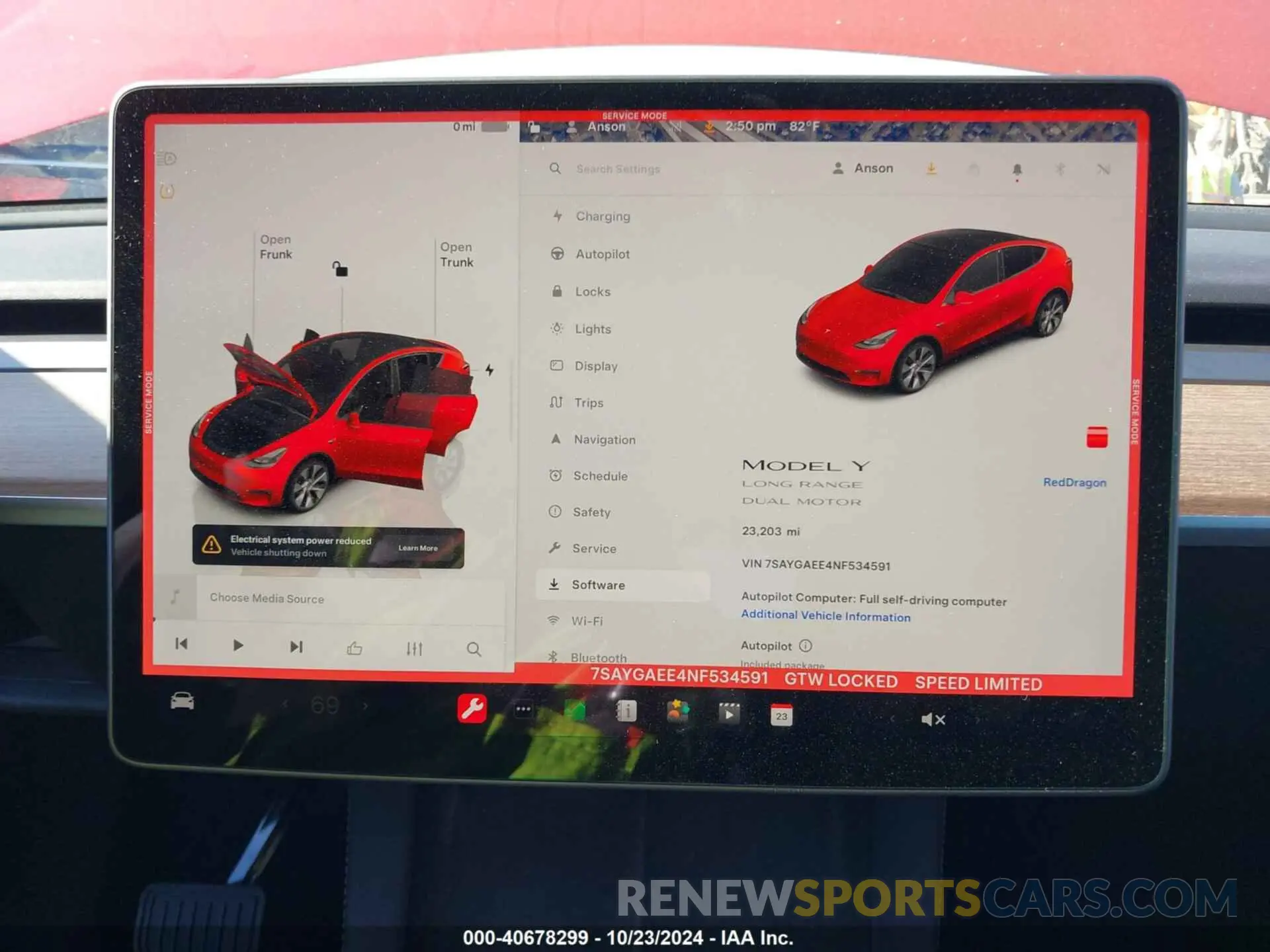 19 fotografías del automóvil dañado 7SAYGAEE4NF534591 TESLA MODEL Y 2022