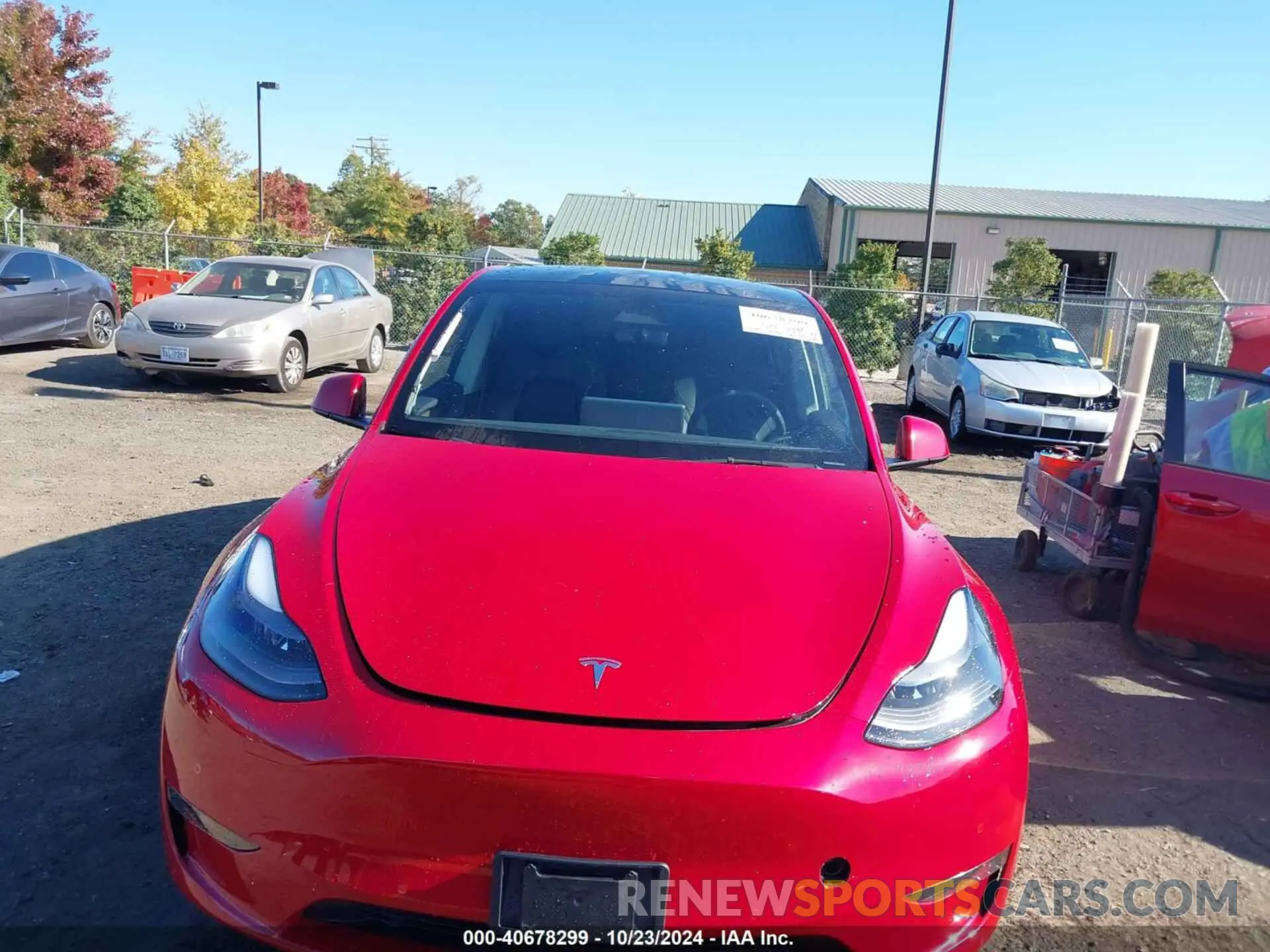 6 fotografías del automóvil dañado 7SAYGAEE4NF534591 TESLA MODEL Y 2022