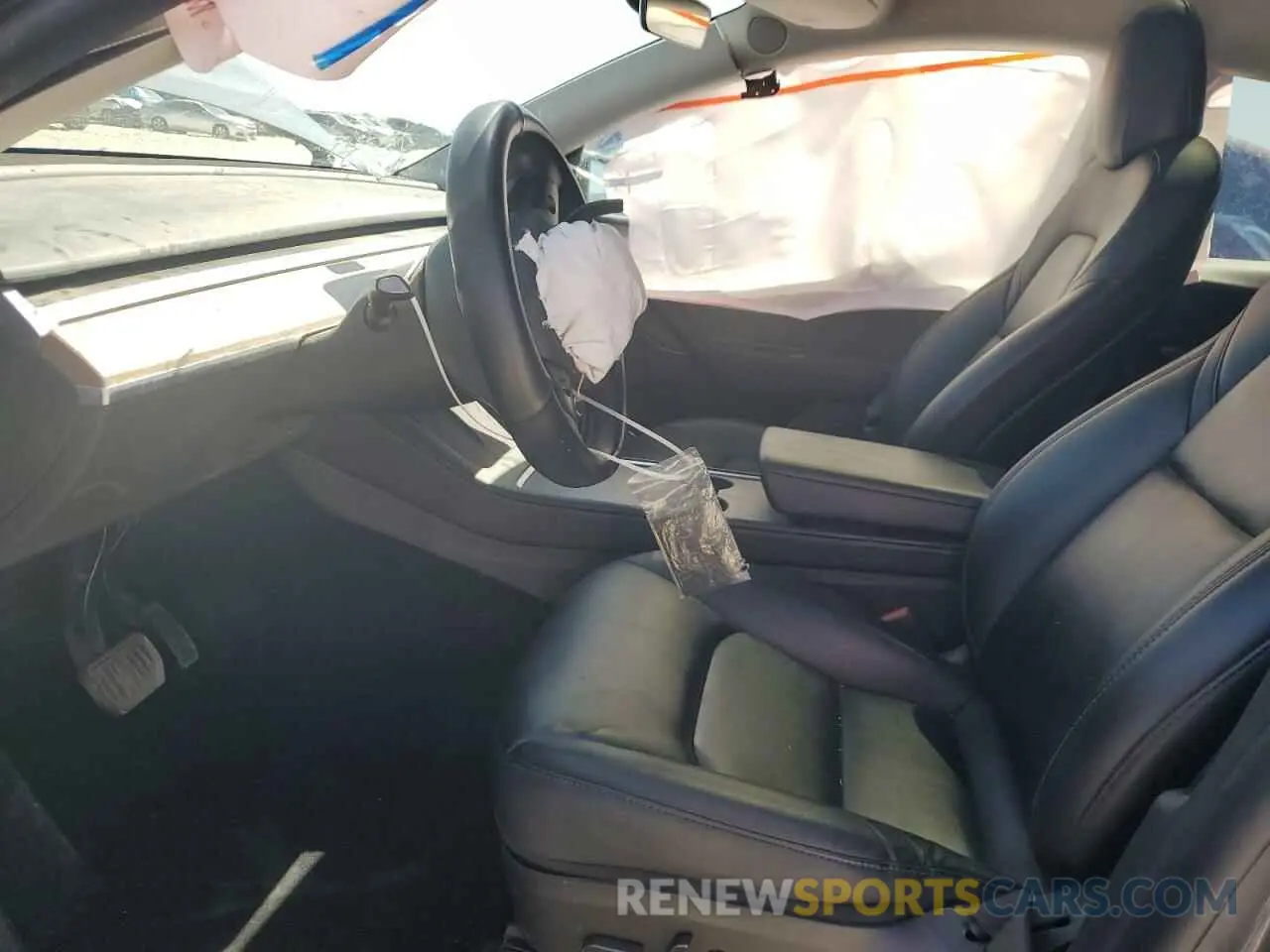 7 fotografías del automóvil dañado 7SAYGAEE4NF543503 TESLA MODEL Y 2022
