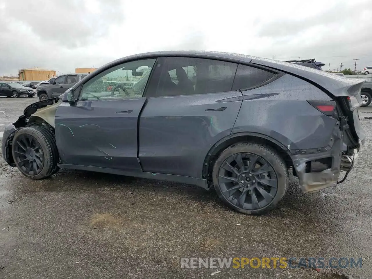 2 fotografías del automóvil dañado 7SAYGAEE4NF560267 TESLA MODEL Y 2022