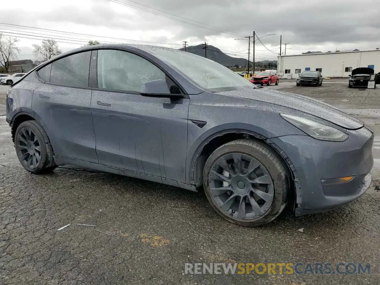 4 fotografías del automóvil dañado 7SAYGAEE4NF560267 TESLA MODEL Y 2022