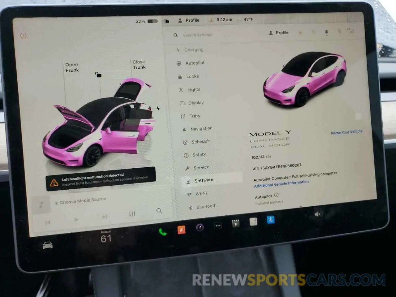 9 fotografías del automóvil dañado 7SAYGAEE4NF560267 TESLA MODEL Y 2022