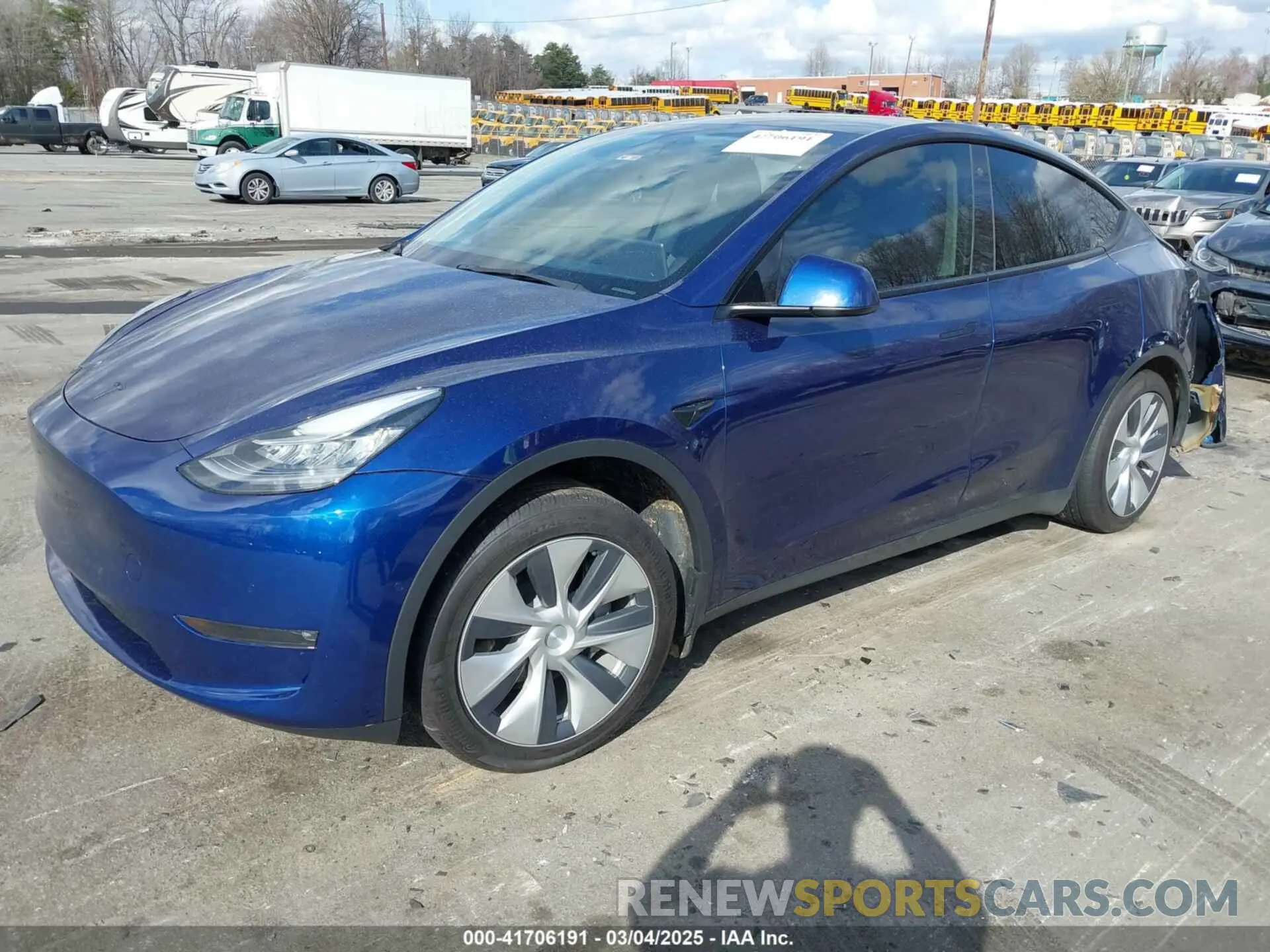 2 fotografías del automóvil dañado 7SAYGAEE5NF517234 TESLA MODEL Y 2022