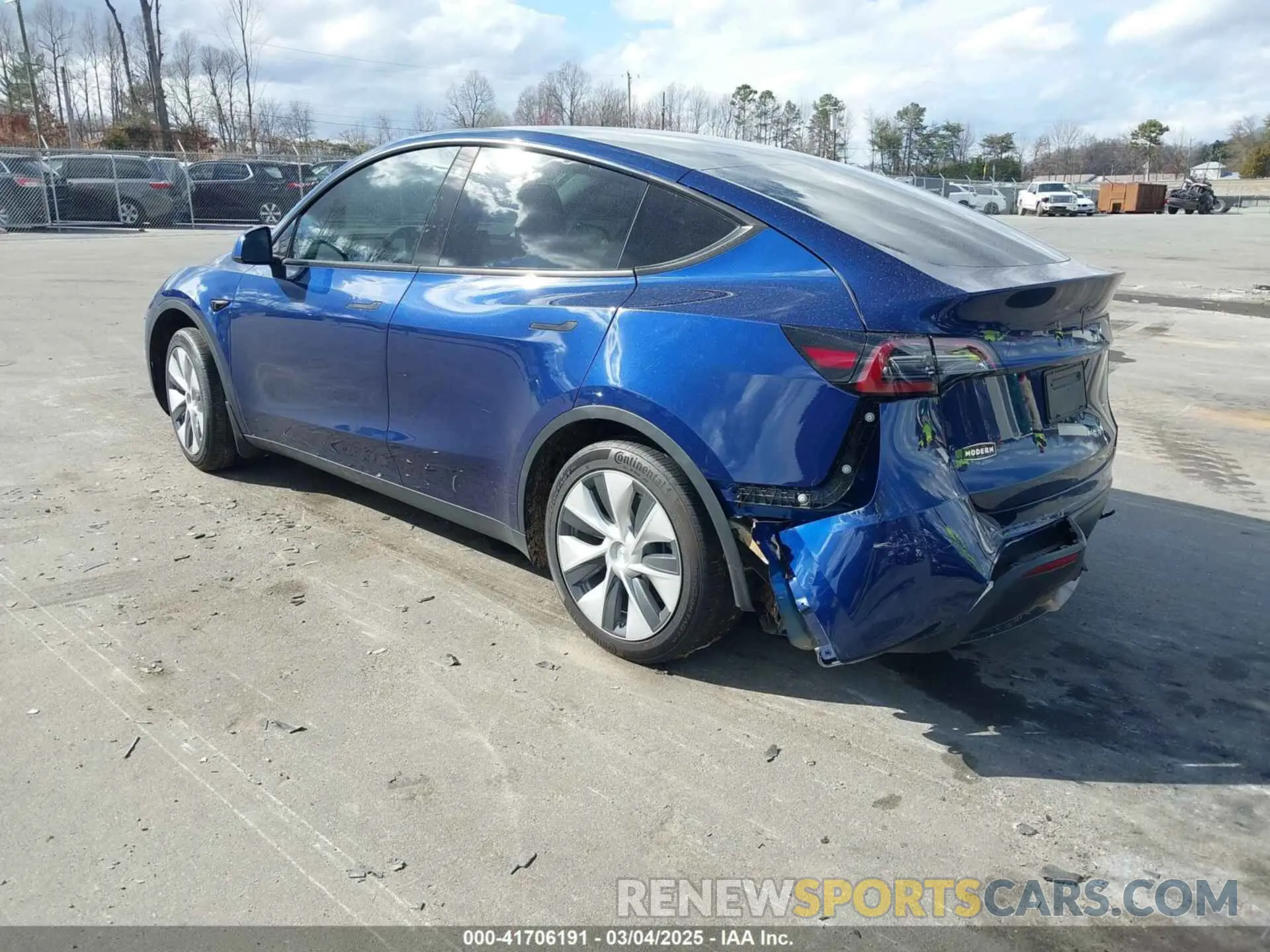 3 fotografías del automóvil dañado 7SAYGAEE5NF517234 TESLA MODEL Y 2022