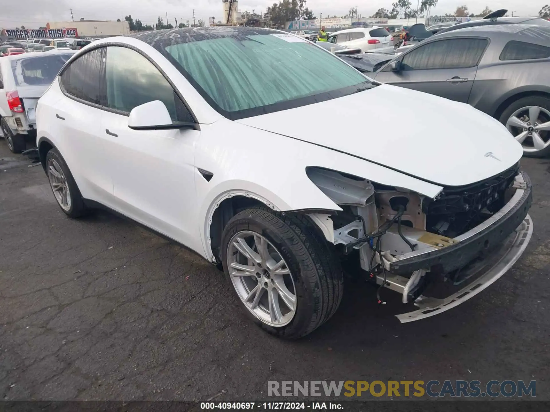 1 fotografías del automóvil dañado 7SAYGAEE5NF553411 TESLA MODEL Y 2022