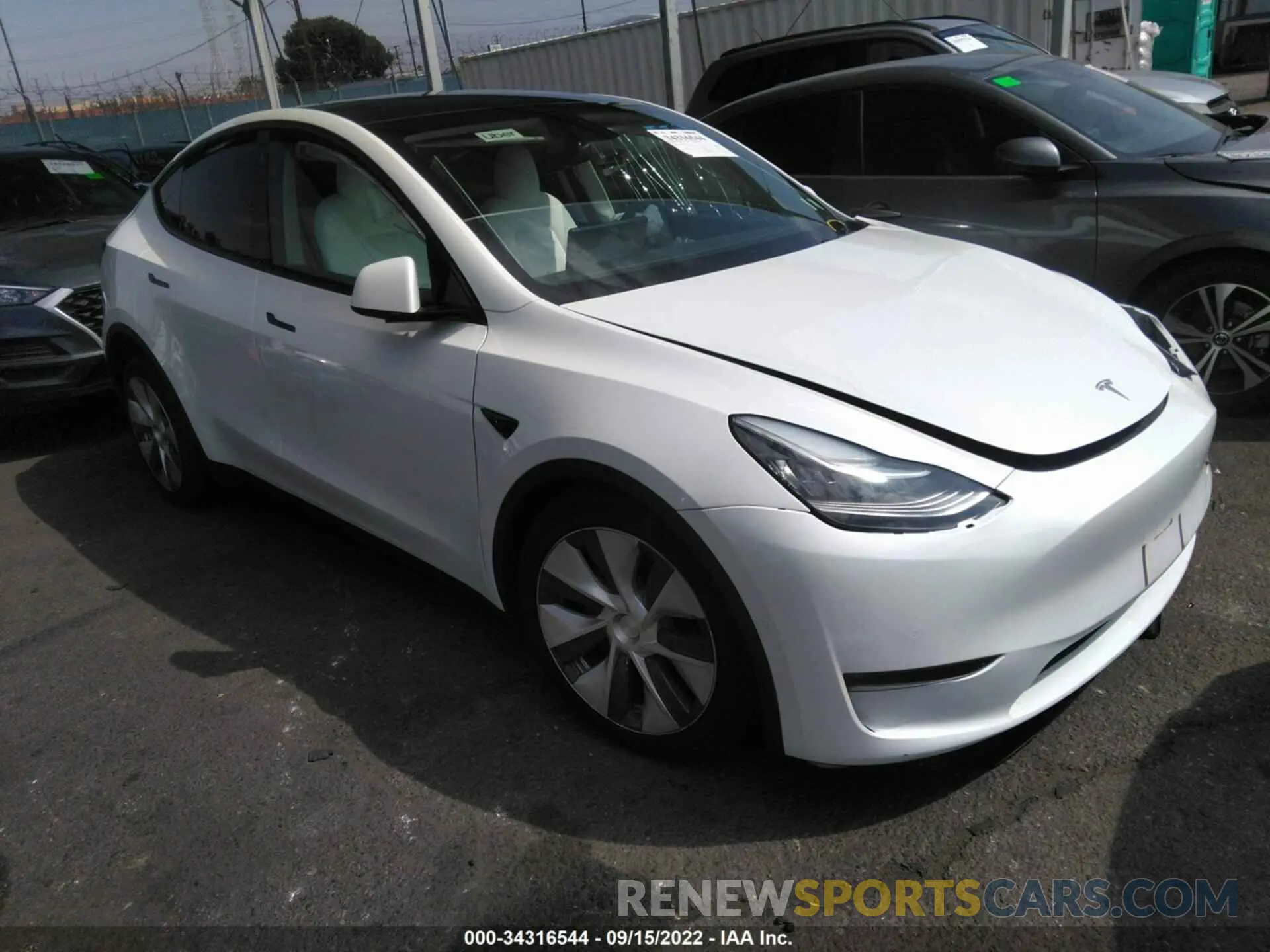 1 fotografías del automóvil dañado 7SAYGAEE6NF358692 TESLA MODEL Y 2022