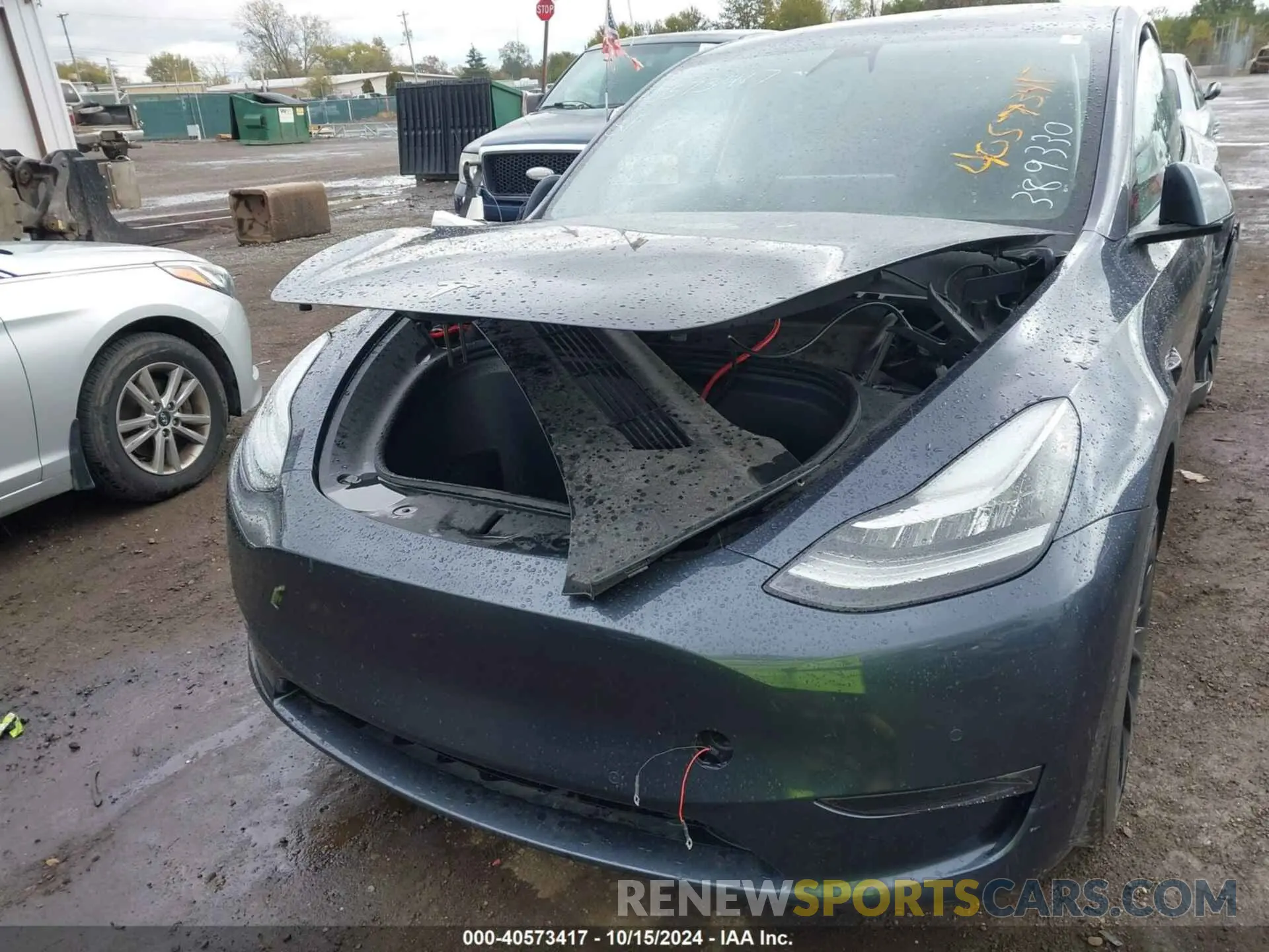 12 fotografías del automóvil dañado 7SAYGAEE6NF389330 TESLA MODEL Y 2022