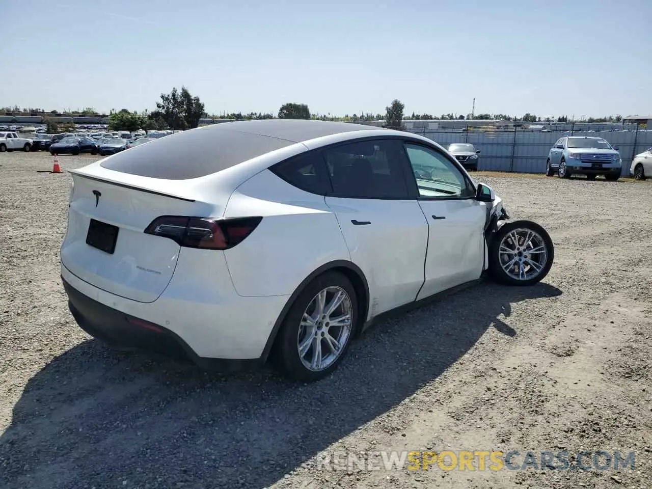 3 fotografías del automóvil dañado 7SAYGAEE6NF492070 TESLA MODEL Y 2022