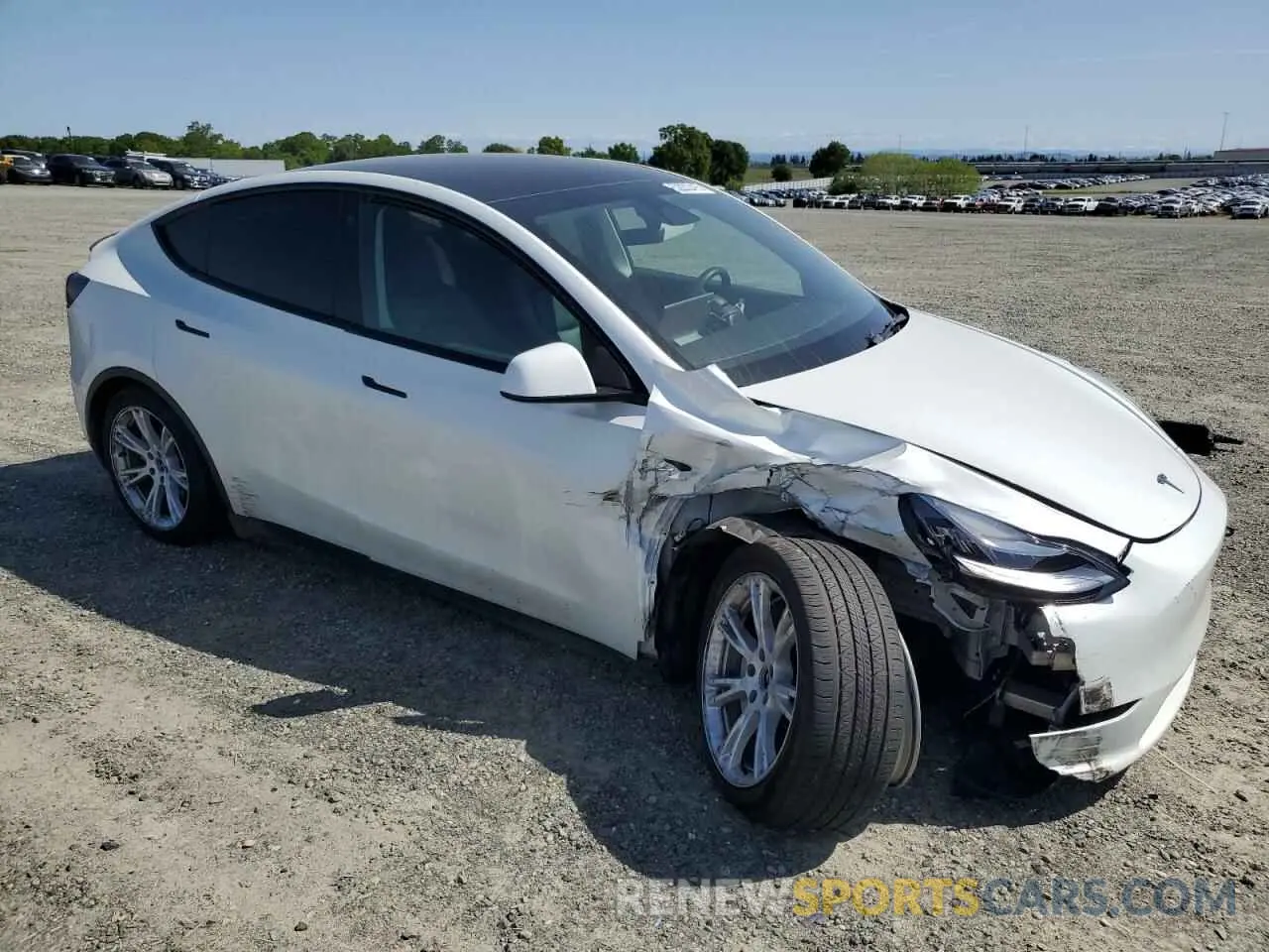 4 fotografías del automóvil dañado 7SAYGAEE6NF492070 TESLA MODEL Y 2022