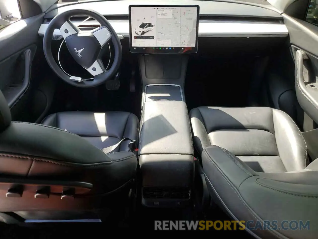 8 fotografías del automóvil dañado 7SAYGAEE7NF348088 TESLA MODEL Y 2022